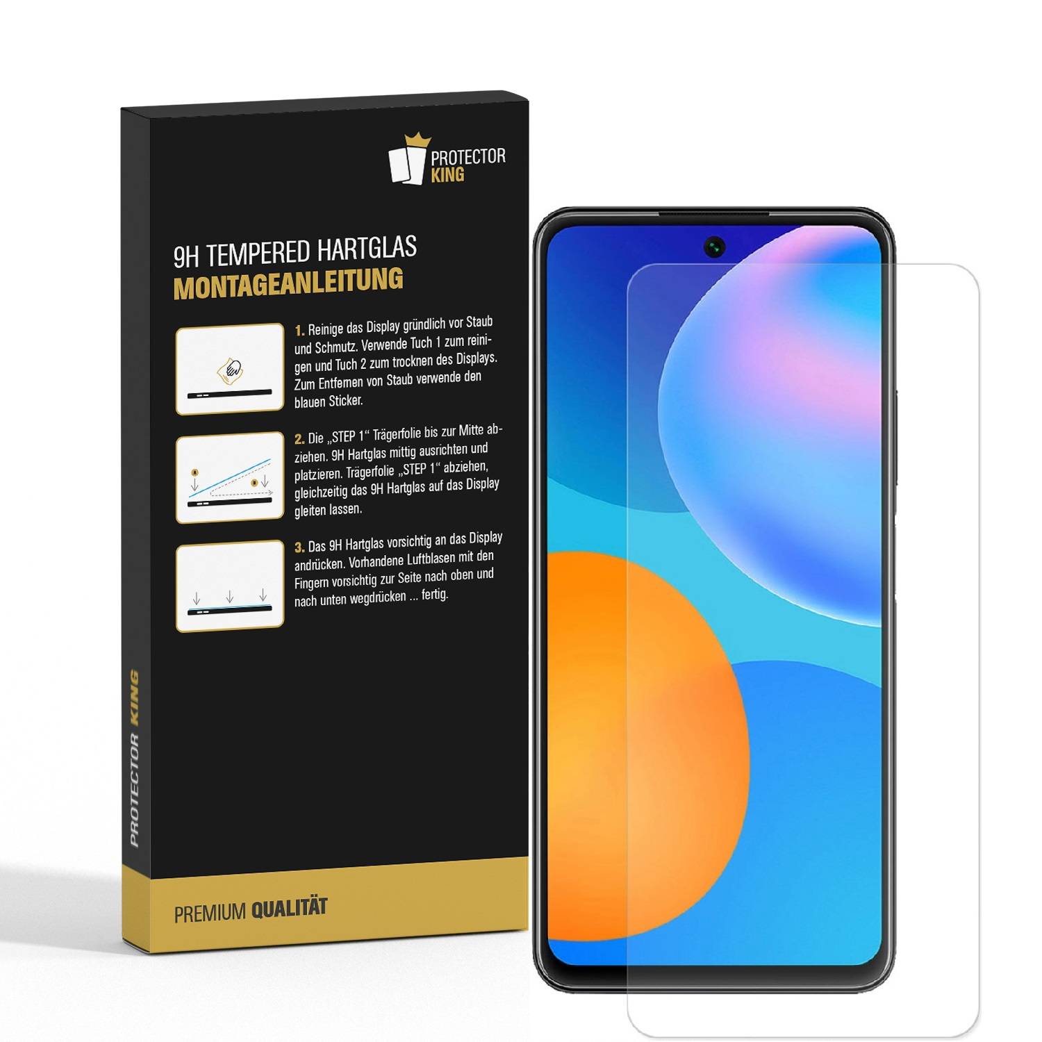 4x 9H Hartglas für Huawei P Smart 2021 Schutzglas Displayschutz Panzerfolie Schutzfolie Panzerglas Displayglas Tempered Glasfolie Sicherheitsglas