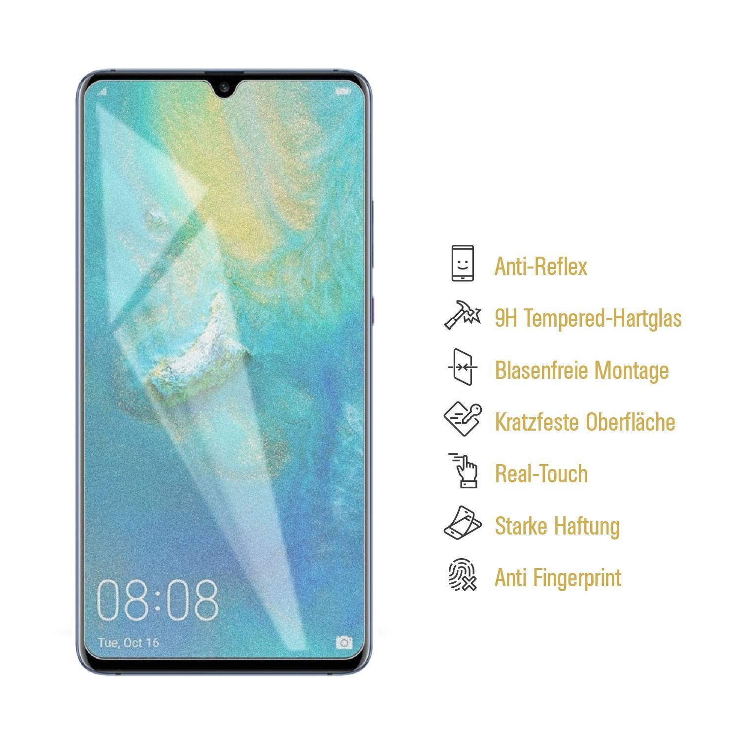 1x 9H Hartglas für Huawei Mate 20X Panzerfolie Displayschutz MATT Panzerglas Schutzfolie Schutzglas