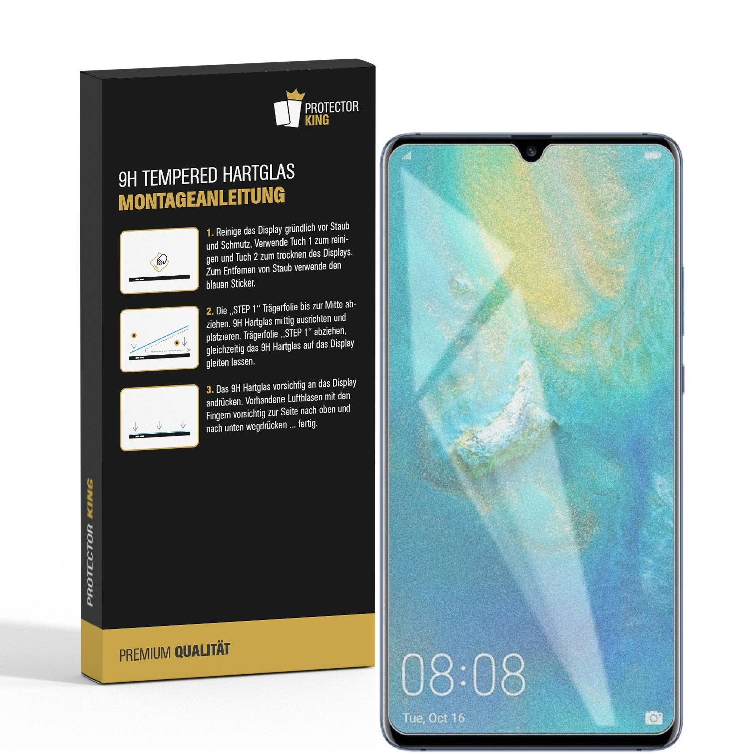 3x 9H Hartglas für Huawei Mate 20X Panzerfolie Displayschutz MATT Panzerglas Schutzfolie Schutzglas