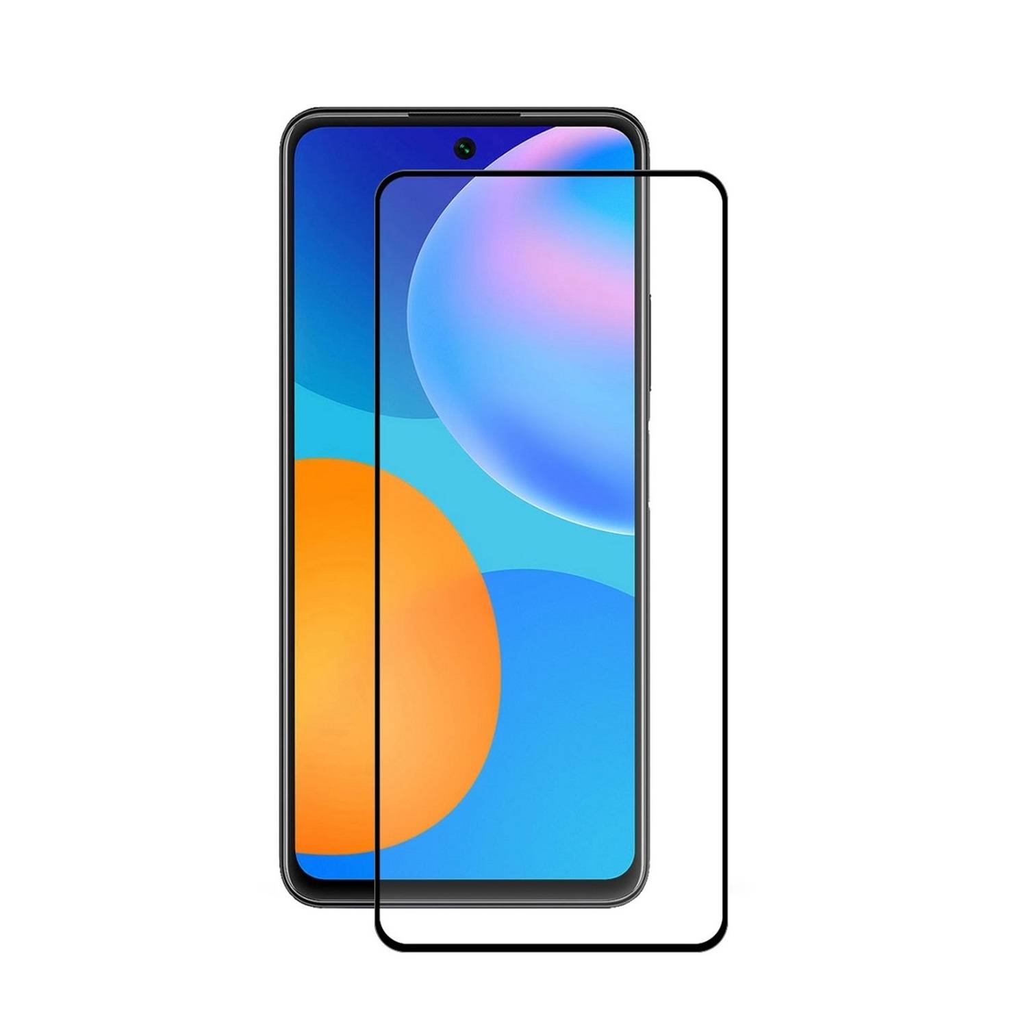 2x 9H Hartglas für Huawei P Smart 2021 FULL COVER Schutzglas Displayschutz Panzerfolie Schutzfolie Panzerglas Displayglas Tempered Glasfolie