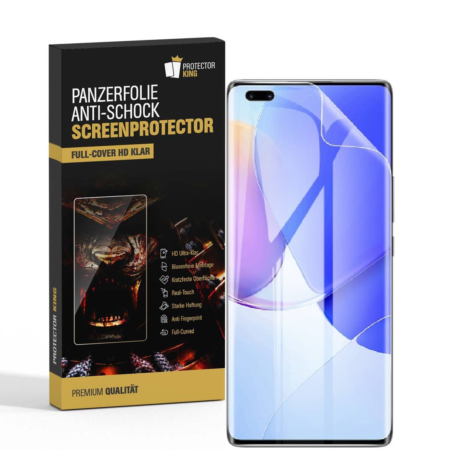 3x Panzerfolie für Huawei Nova 9 Pro FULL COVER Displayschutz Schutzfolie KLAR