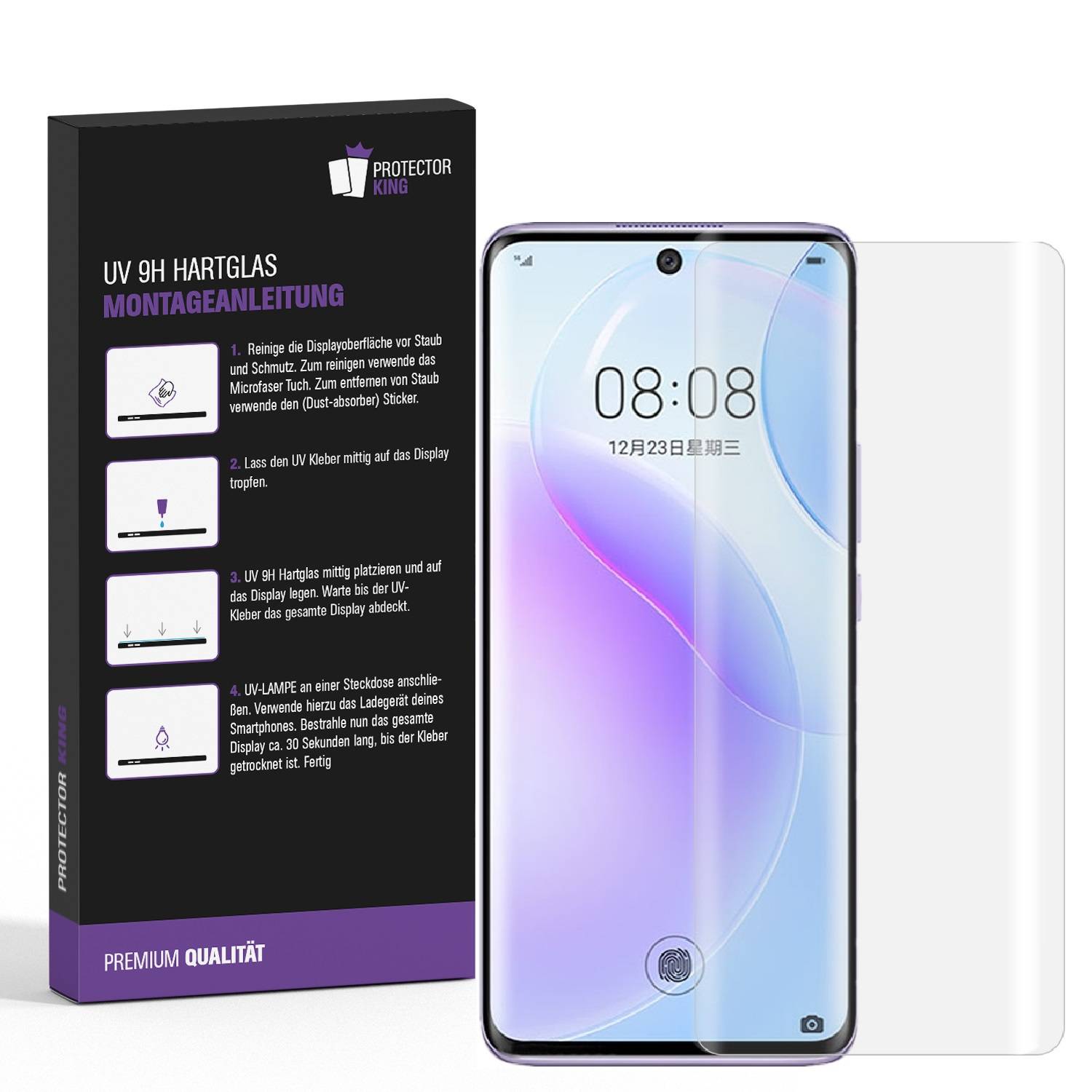 5x 9H Panzerglas für Huawei Nova 9 Full-Screen HD klar UV-Liquid Tempered Glas Displayschutz Schutzglas Screen-Protector