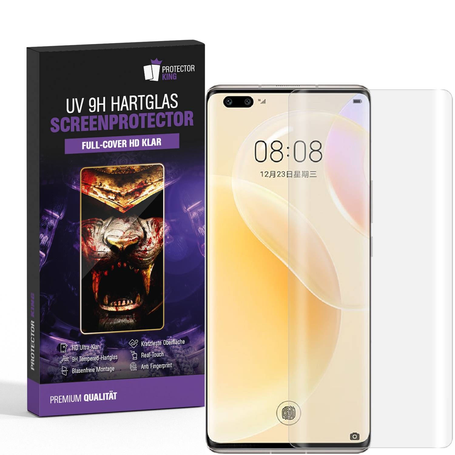 3x 9H Panzerglas für Huawei Nova 9 Pro Full-Screen HD klar UV-Liquid Tempered Glas Displayschutz Schutzglas Screen-Protector