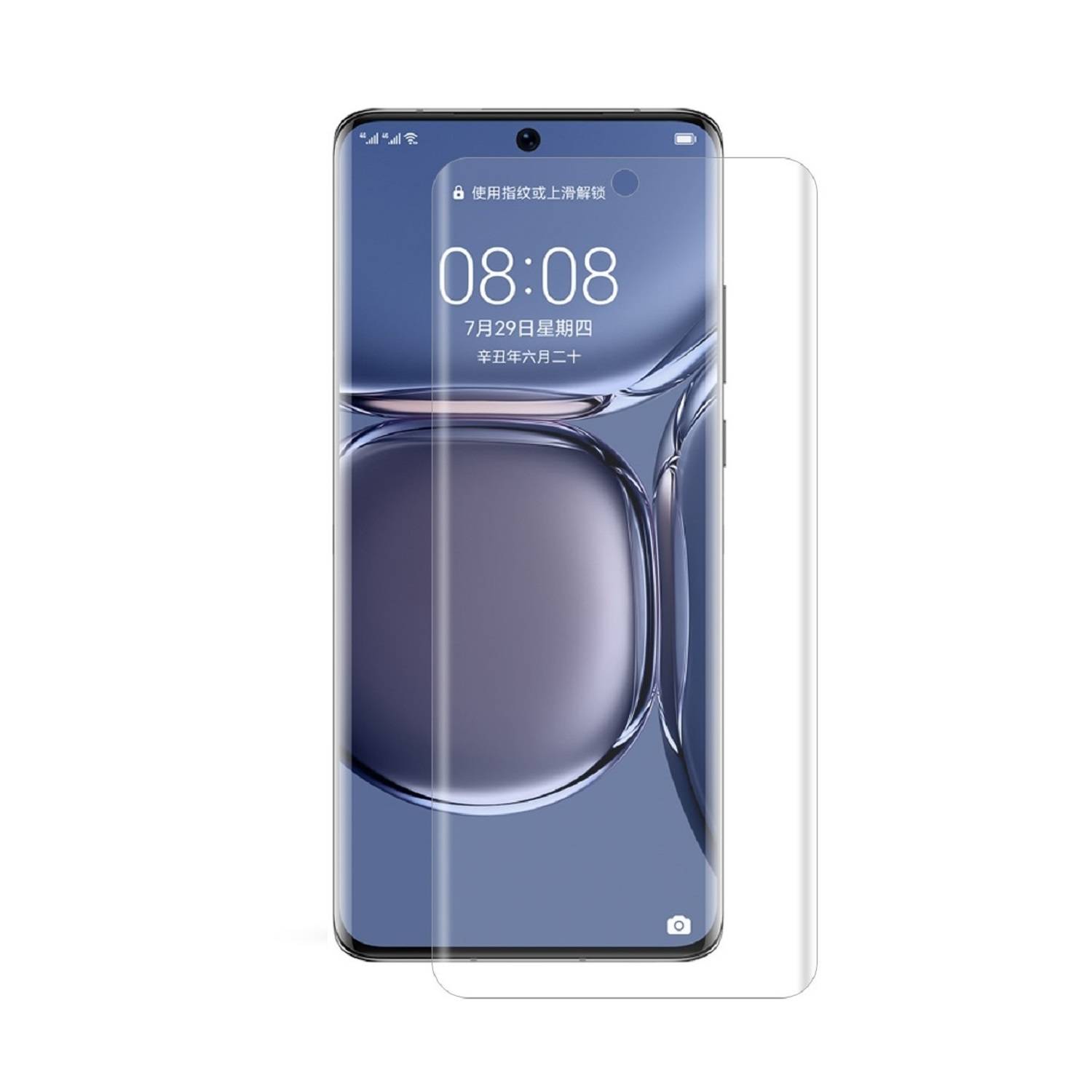 1x Panzerfolie für Huawei P50 Pro FULL SCREEN Displayschutz Schutzfolie KLAR/ ANTI-SHOCK/ ANTI-KRATZ/ ANTI-BRUCH/ ANTI-SCHMUTZ