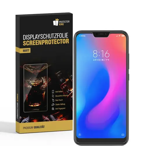3x Displayschutzfolie für Xiaomi Redmi Note 6 Pro ANTI-REFLEX Displayfolie MATT 3x Displayschutzfolie für Xiaomi Redmi Note 6 Pro ANTI-REFLEX Displayfolie MATT
