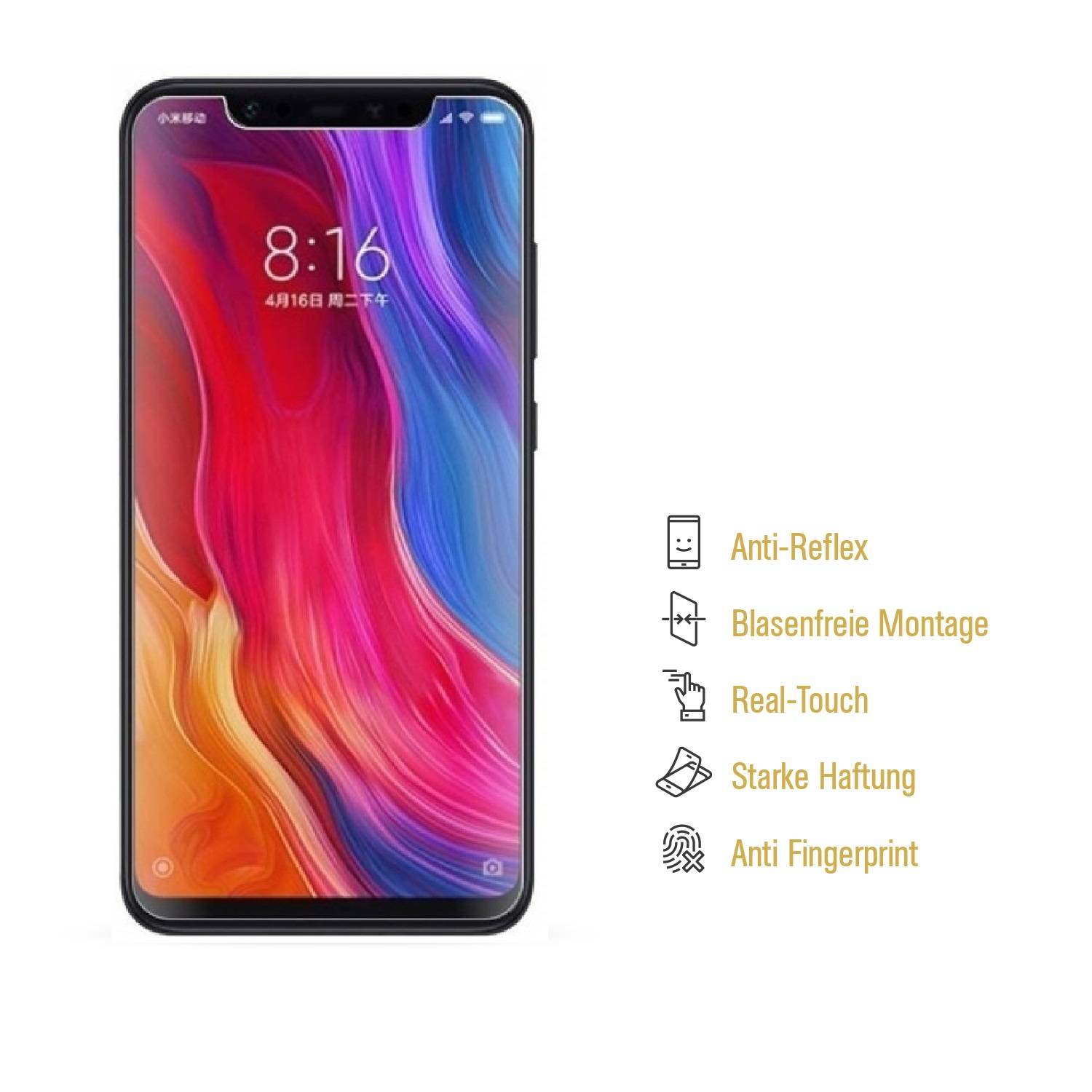 6x Displayschutzfolie für Xiaomi Mi 8 SE ANTI-REFLEX Displayfolie MATT