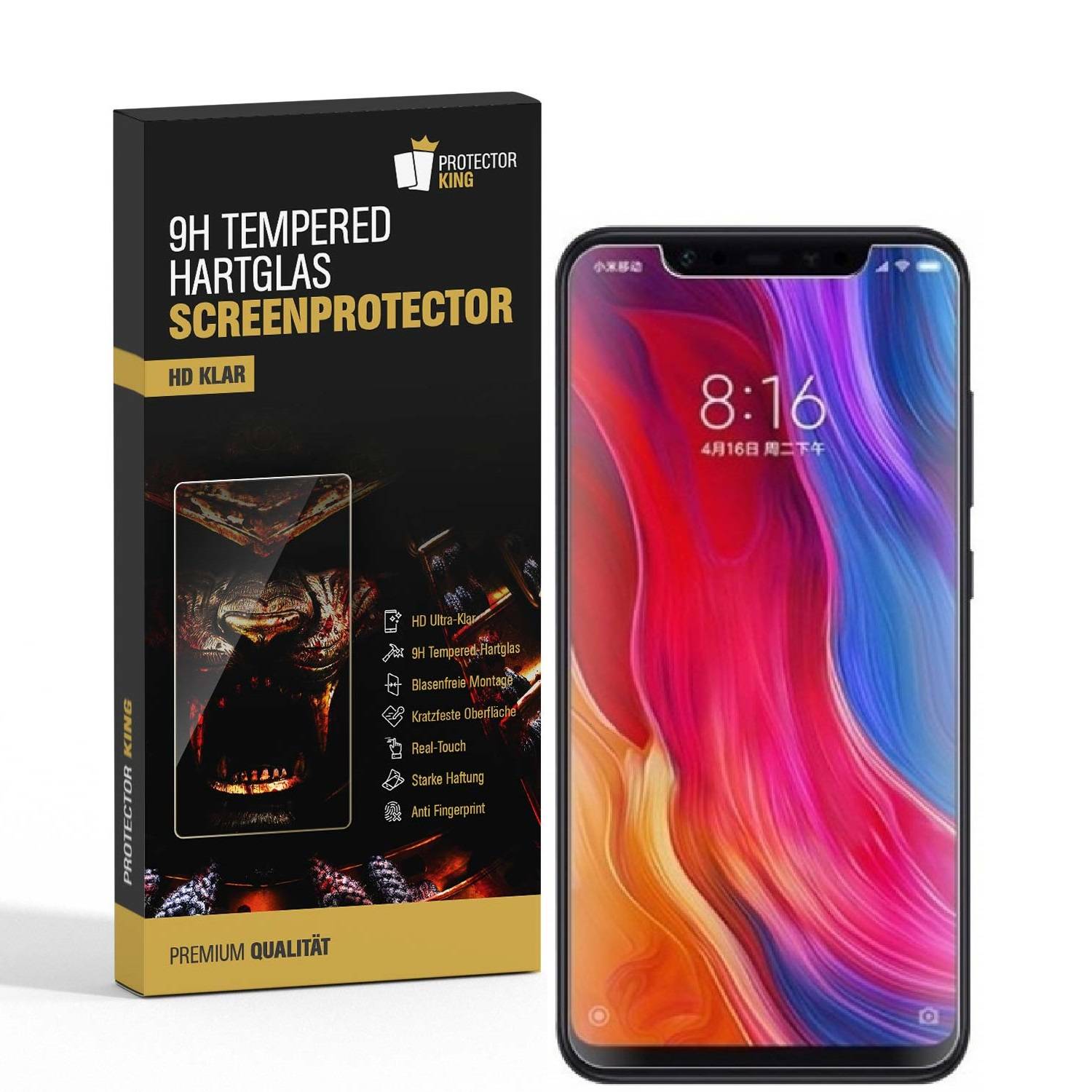 1x 9H Hartglas für Xiaomi Mi 8 SE Panzerfolie Displayschutz Schutzfolie KLAR Panzerglas Schutzglas Displayglas Glasfolie