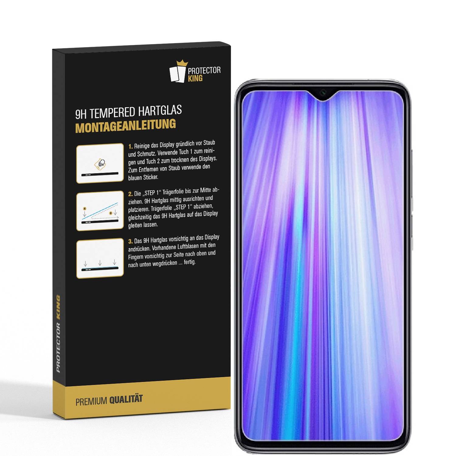2x 9H Hartglas für Xiaomi Redmi 8 Panzerfolie Displayschutz Schutzglas HD KLAR Panzerglas Schutzfolie