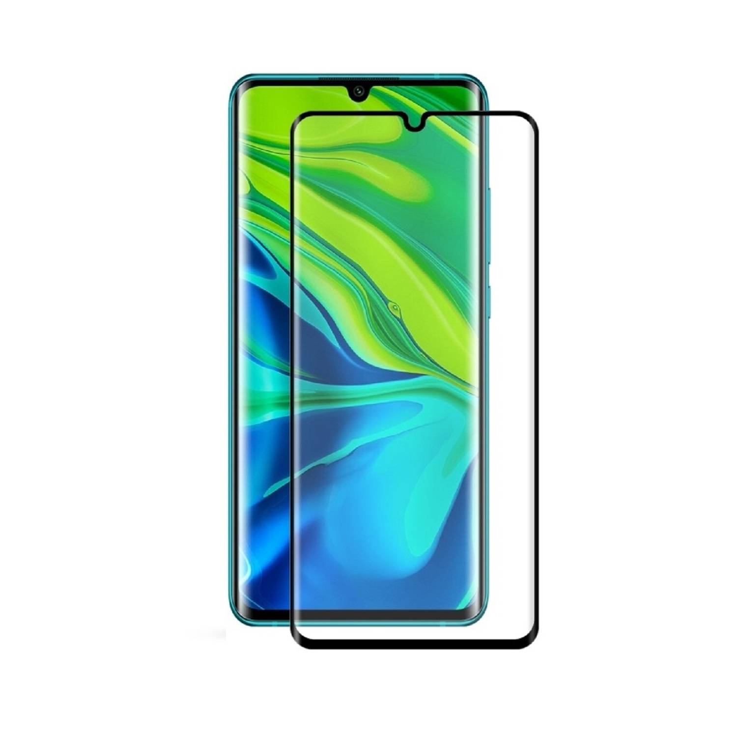 2x 9H Hartglas für Xiaomi Mi Note 10 FULL CURVED Displayschutz Panzerfolie Schutzfolie Panzerglas Schutzglas Displayglas Tempered Glasfolie