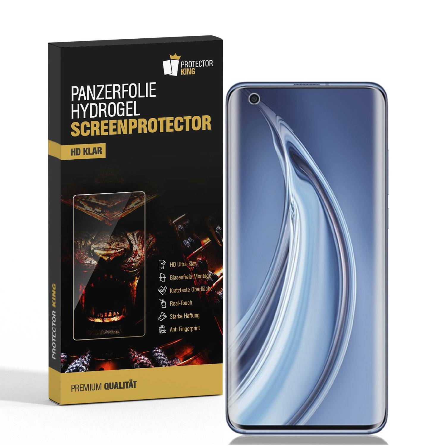2x Hydrogel-Glass für Xiaomi Mi 10 Selbstheilend für Micro Kratzer 3D KLAR Panzerfolie Displayschutz Schutzfolie Screen-Protector