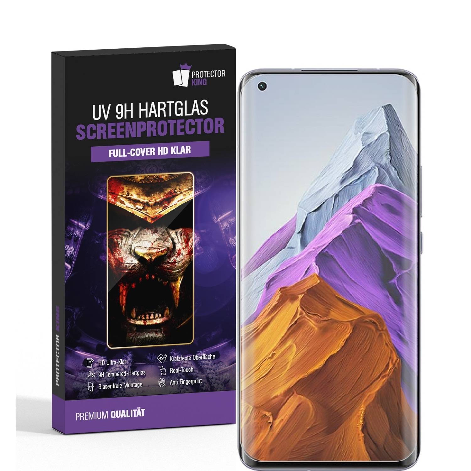 6x UV-Liquid 9H Panzerglas für Xiaomi Mi 11 Ultra 3D KLAR echtes Tempered Panzerhartglas Schutzglas Displayschutz Panzerfolie Schutzfolie Screen