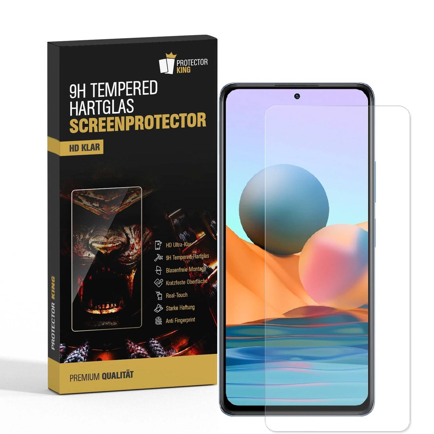 1x 9H Panzerglas für Xiaomi Redmi Note 10 Pro 3D KLAR echtes Tempered Glass Displayschutz Schutzglas Schuzfolie Screen-Protector