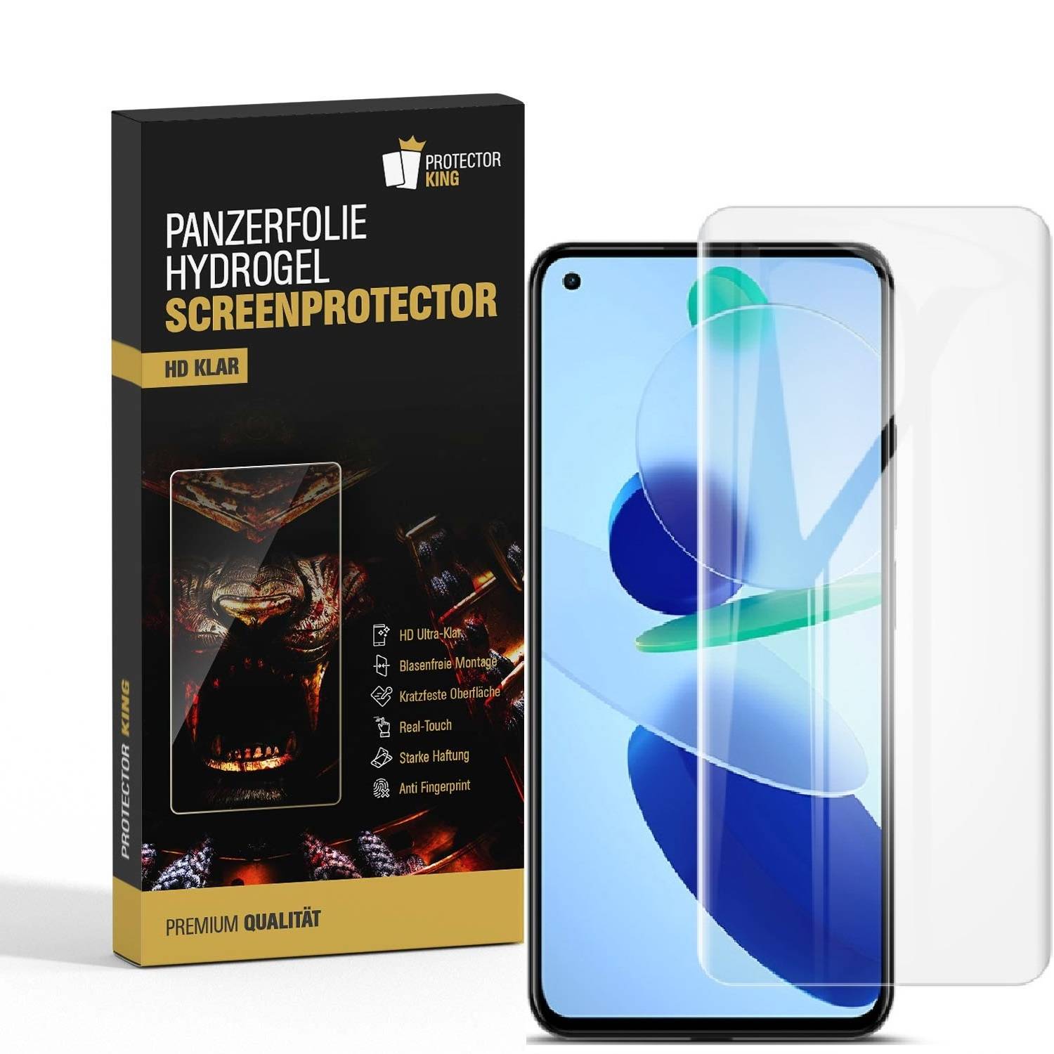 2x Hydrogel-Glass für Xiaomi Mi 10 Lite Selbstheilend für Micro Kratzer 3D KLAR Panzerfolie Displayschutz Schutzfolie Screen-Protector