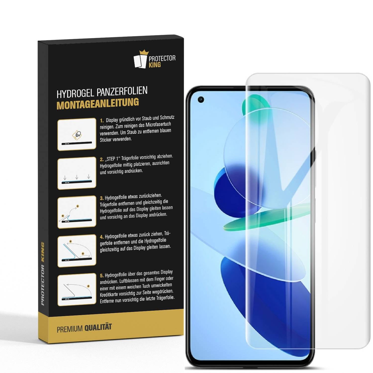 2x Hydrogel-Glass für Xiaomi Mi 10 Lite Selbstheilend für Micro Kratzer 3D KLAR Panzerfolie Displayschutz Schutzfolie Screen-Protector