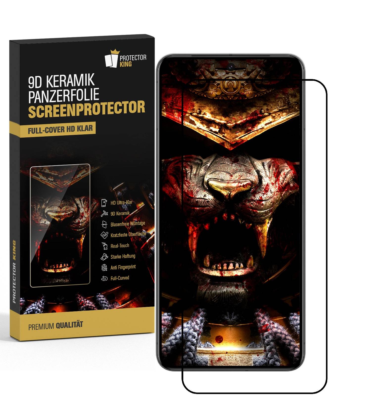 3x 9D Keramik-Glass für Xiaomi Mi 11i FULL COVER 3D KLAR Panzerfolie Displayschutz Schutzfolie Ceramic Screen-Protector