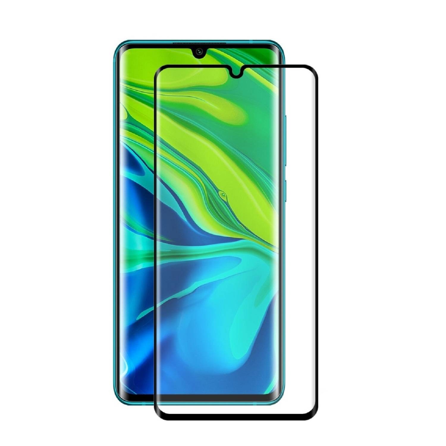 1x 9D Keramik-Glass für Xiaomi Mi Note 10 FULL COVER 3D KLAR Panzerfolie Displayschutz Schutzfolie Ceramic Screen-Protector
