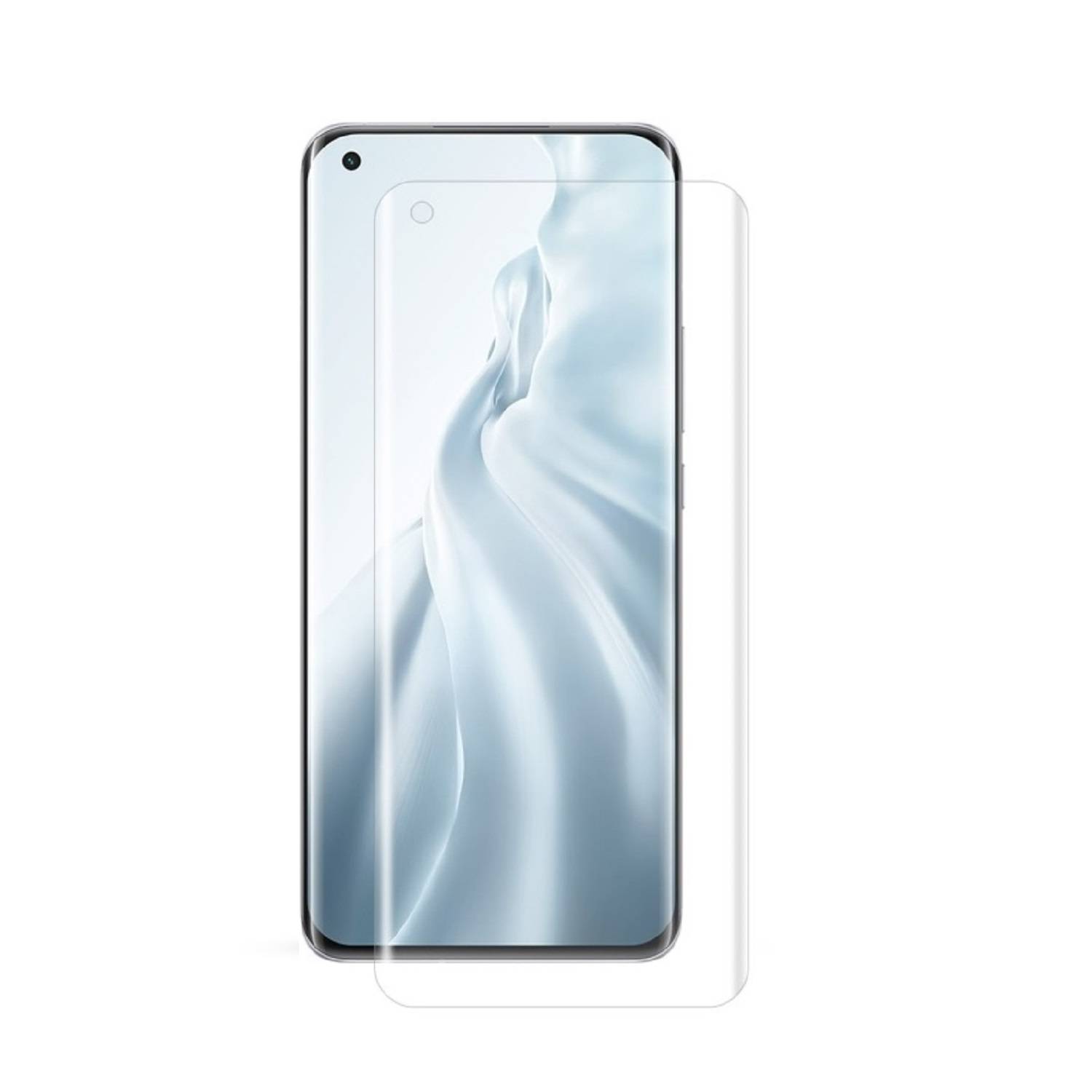 2x 9H Panzerglas für Xiaomi Mi 11 FULL CURVED Displayschutz Schutzglas Panzerfolie Schutzfolie Displayglas Hartglas echtes Tempered Sicherheitsglas