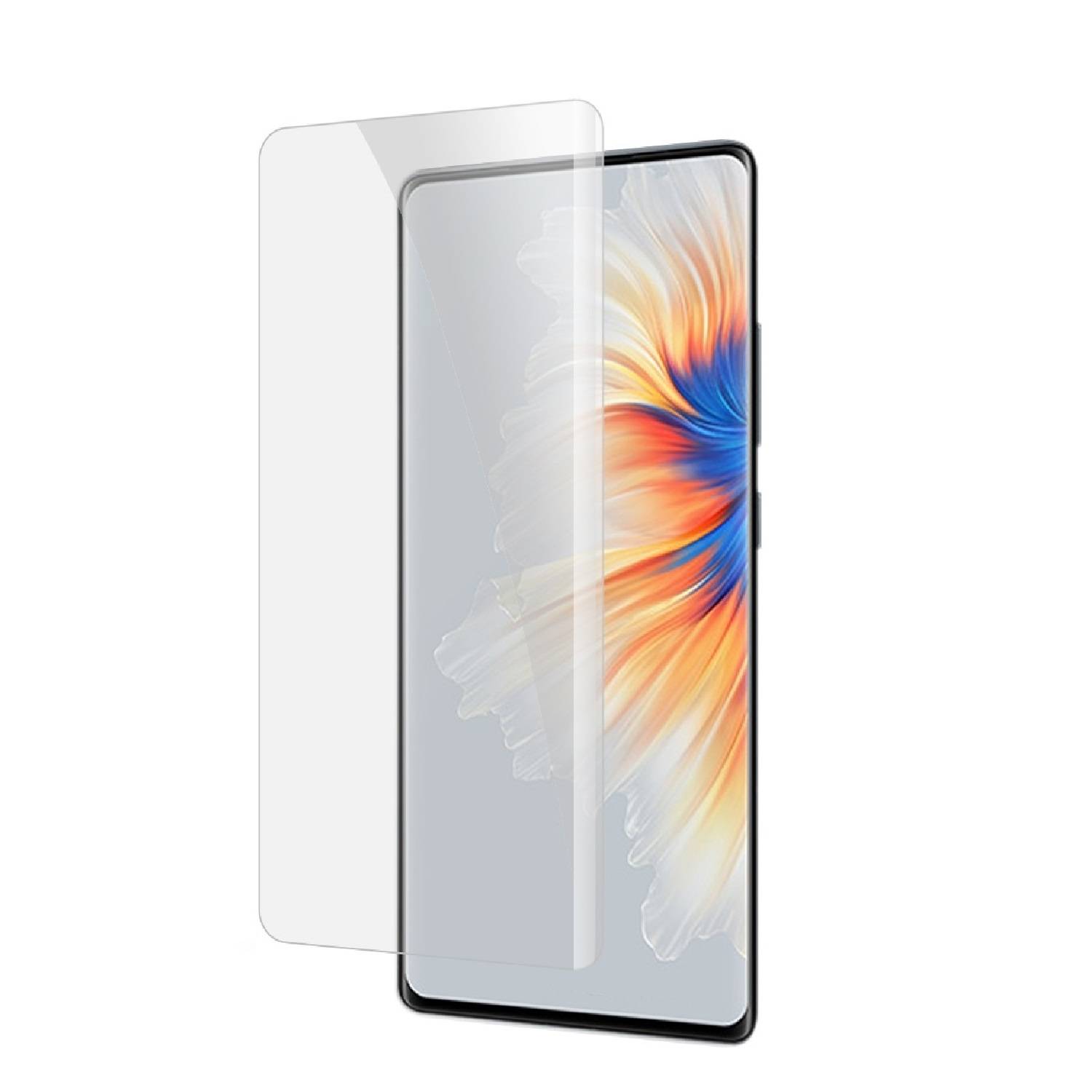 1x UV-Liquid 9H Panzerglas für Xiaomi Mi Mix 4 3D KLAR echtes Tempered Panzerhartglas Schutzglas Displayschutz Panzerfolie Schutzfolie Screen