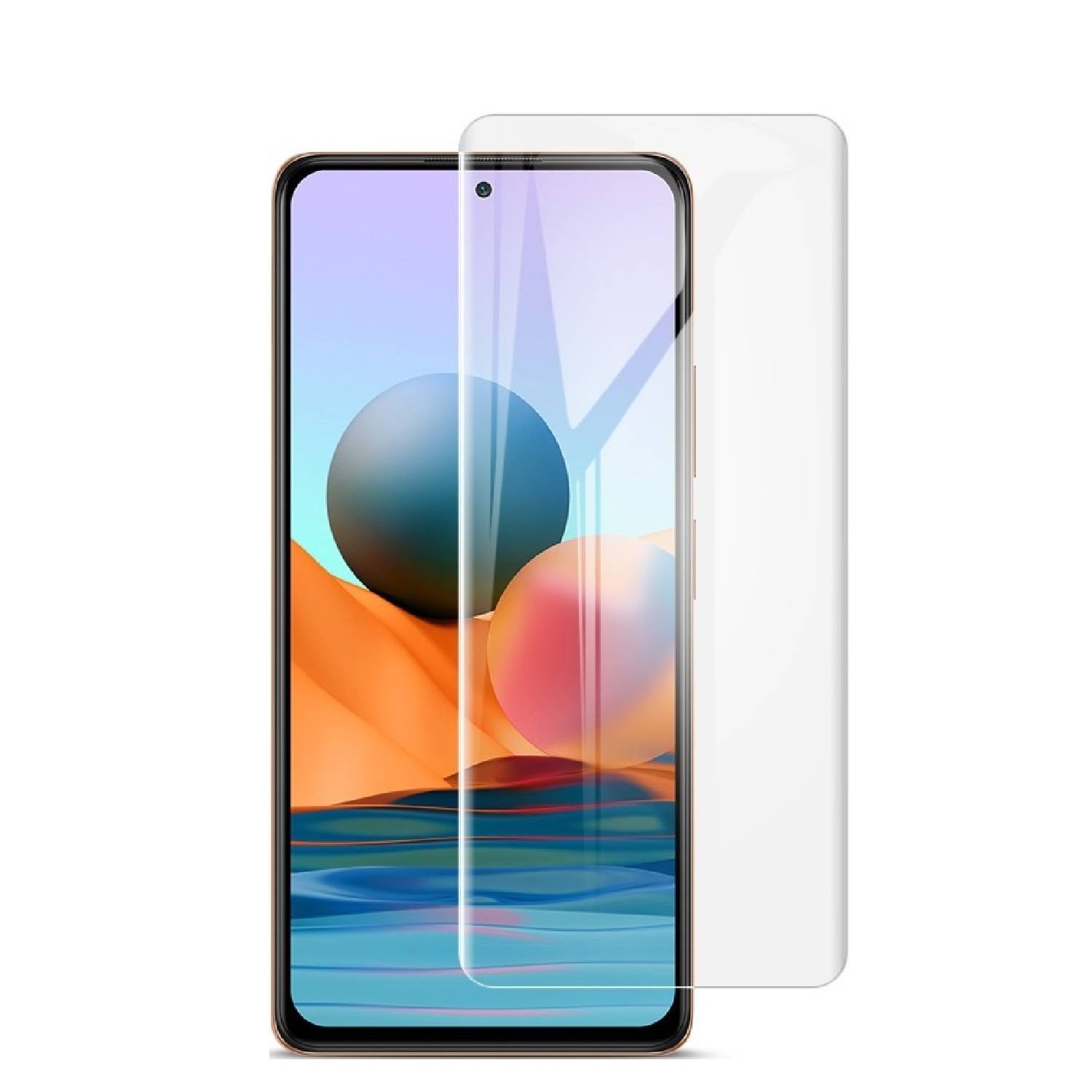 2x Panzerfolie für Xiaomi Redmi Note 10 Displayschutz Schutzfolie HD PET KLAR