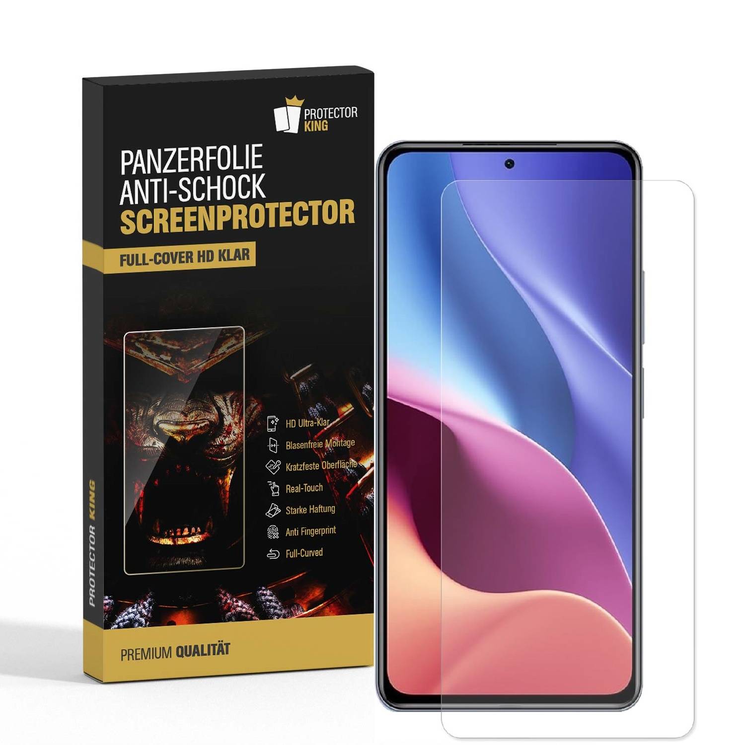 2x Panzerfolie für Xiaomi 11T Displayschutz Displayfolie HD KLAR Schutzfolie ANTI-SHOCK/ ANTI-KRATZ/ ANTI-BRUCH/ ANTI-SCHMUTZ