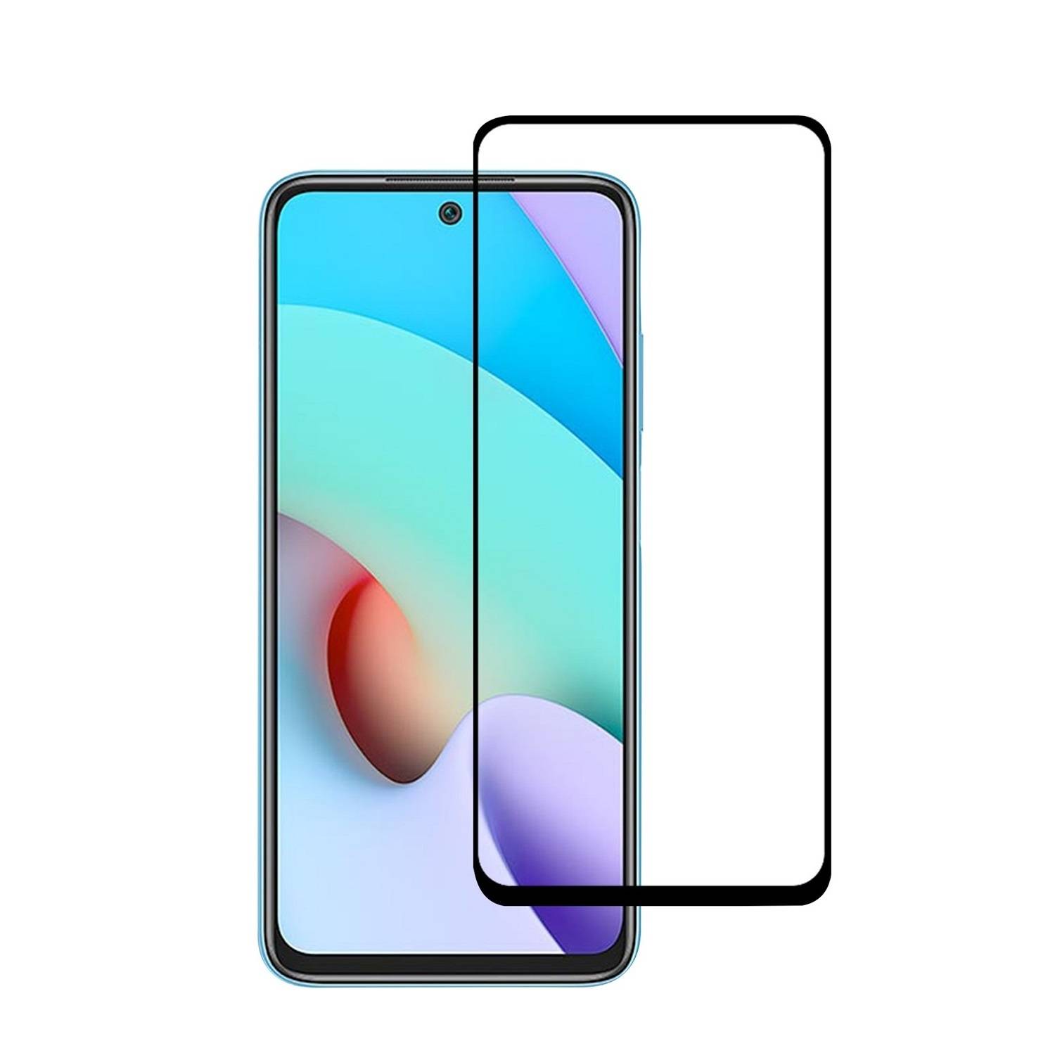 1x 9H Hartglas für Xiaomi Redmi 10 FULL COVER Schutzglas Schutzfolie Panzerfolie Displayschutz KLAR Panzerglas Echtes Tempered Displayglas