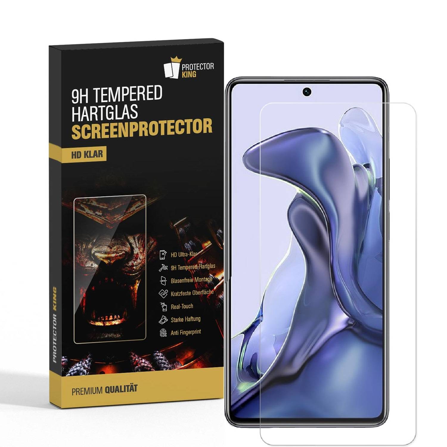 3x 9H Panzerglas für Xiaomi 11T Pro Schutzglas Displayschutz Schutzfolie Panzerfolie Hartglas Displayglas Tempered Glasfolie Sicherheitsglas
