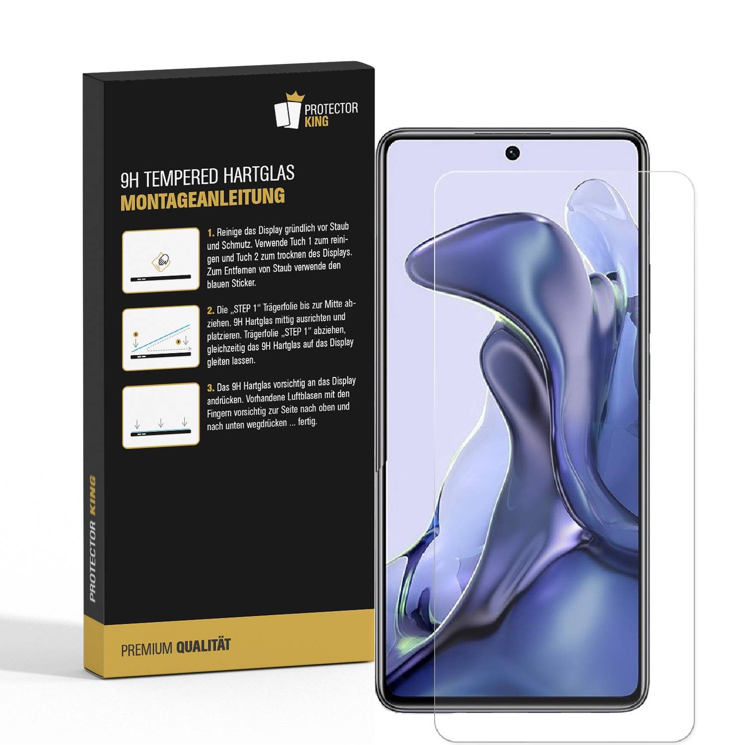 4x 9H Panzerglas für Xiaomi 11T Pro Schutzglas Displayschutz Schutzfolie Panzerfolie Hartglas Displayglas Tempered Glasfolie Sicherheitsglas