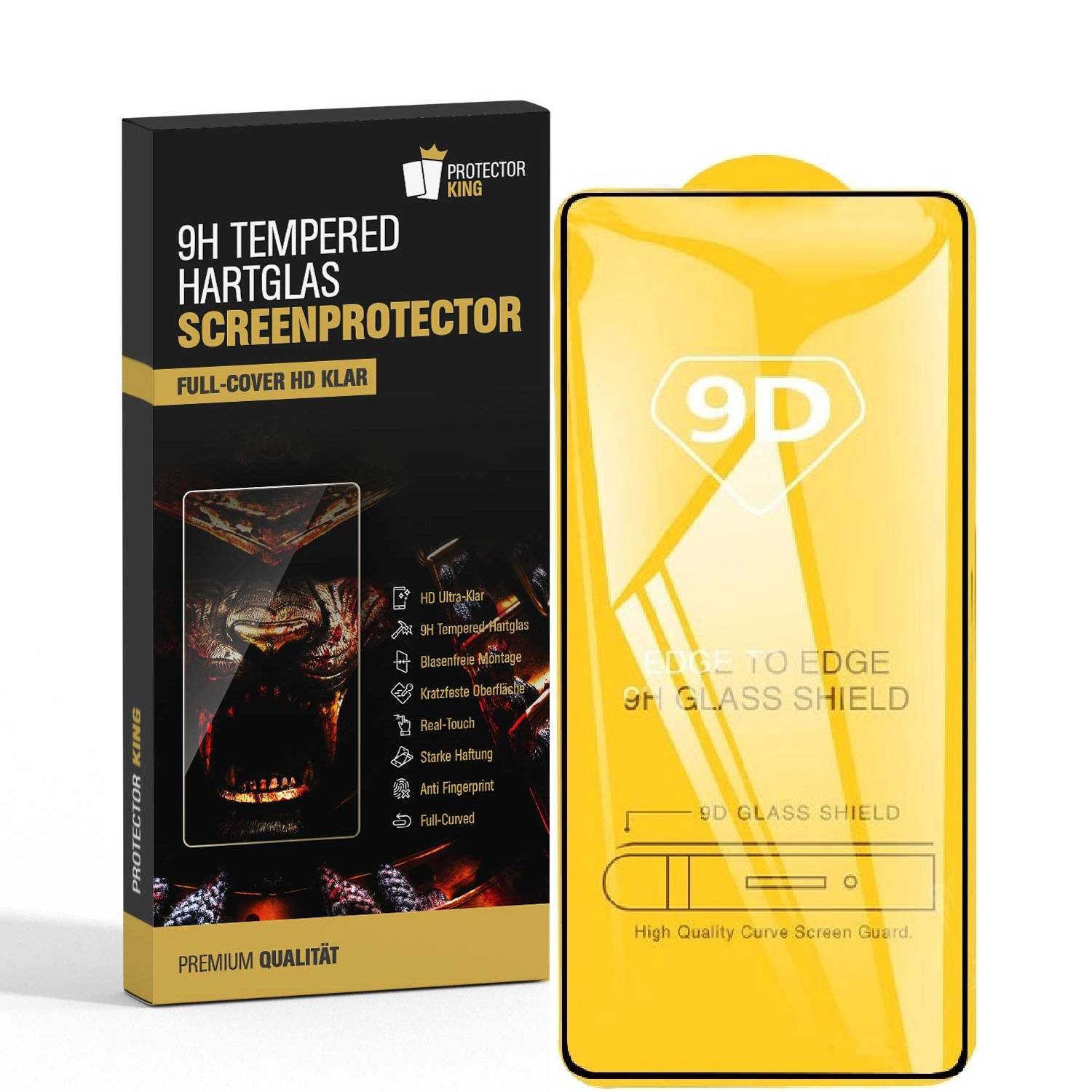 2x 9H Panzerglas für Xiaomi Poco F3 GT/ F4 GT FULL COVER Displayschutz Schutzglas Hartglas Schutzfolie Panzerfolie KLAR Tempered echtes Displayglas