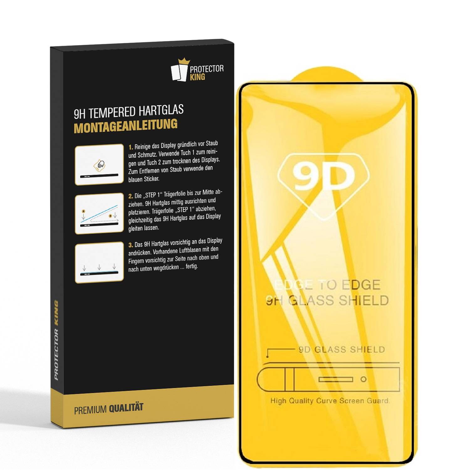 2x 9H Panzerglas für Xiaomi Poco F3 GT/ F4 GT FULL COVER Displayschutz Schutzglas Hartglas Schutzfolie Panzerfolie KLAR Tempered echtes Displayglas