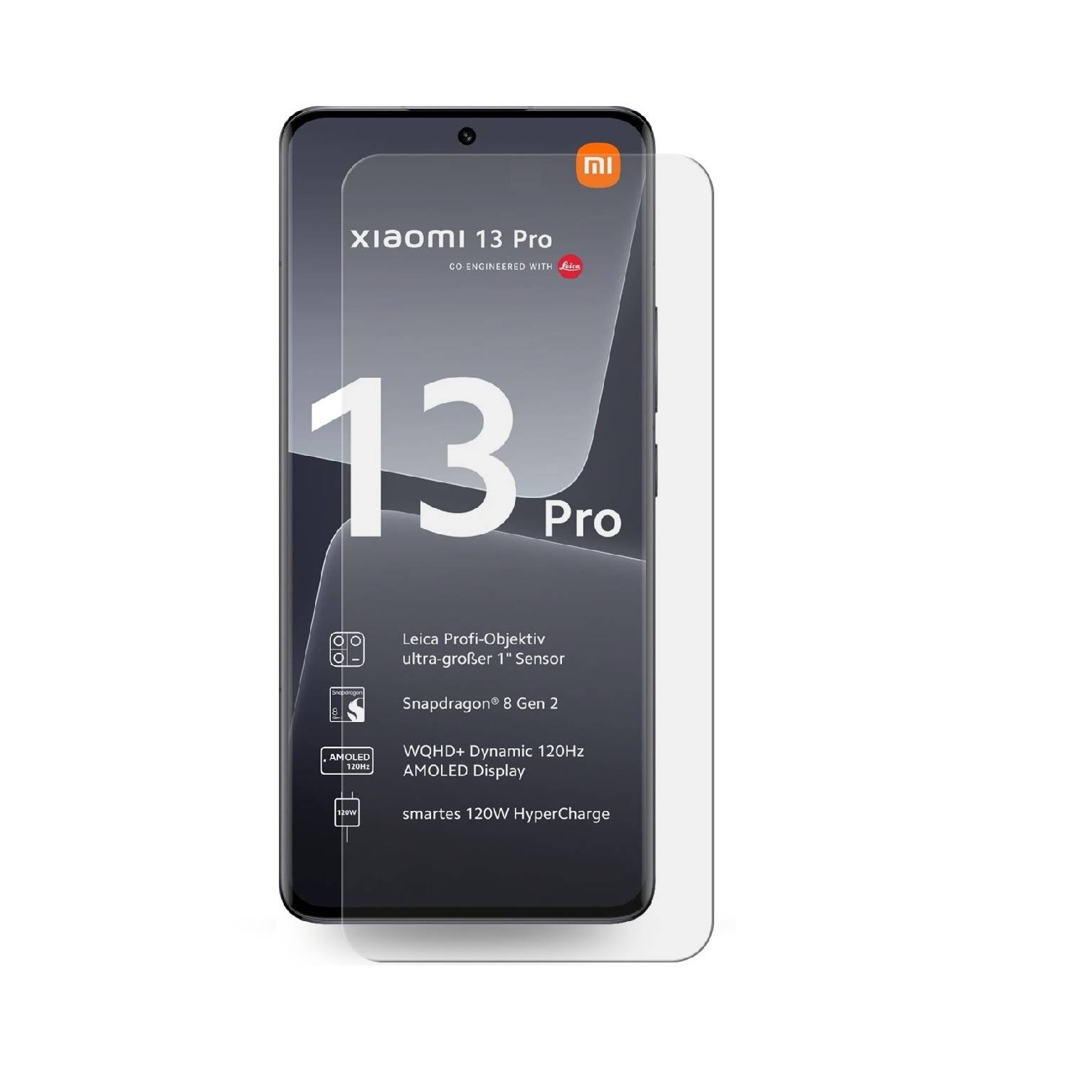 6x UV-Liquid 9H Panzerglas für Xiaomi 13 Pro 3D KLAR echtes Tempered Panzerhartglas Schutzglas Displayschutz Panzerfolie Schutzfolie Screen