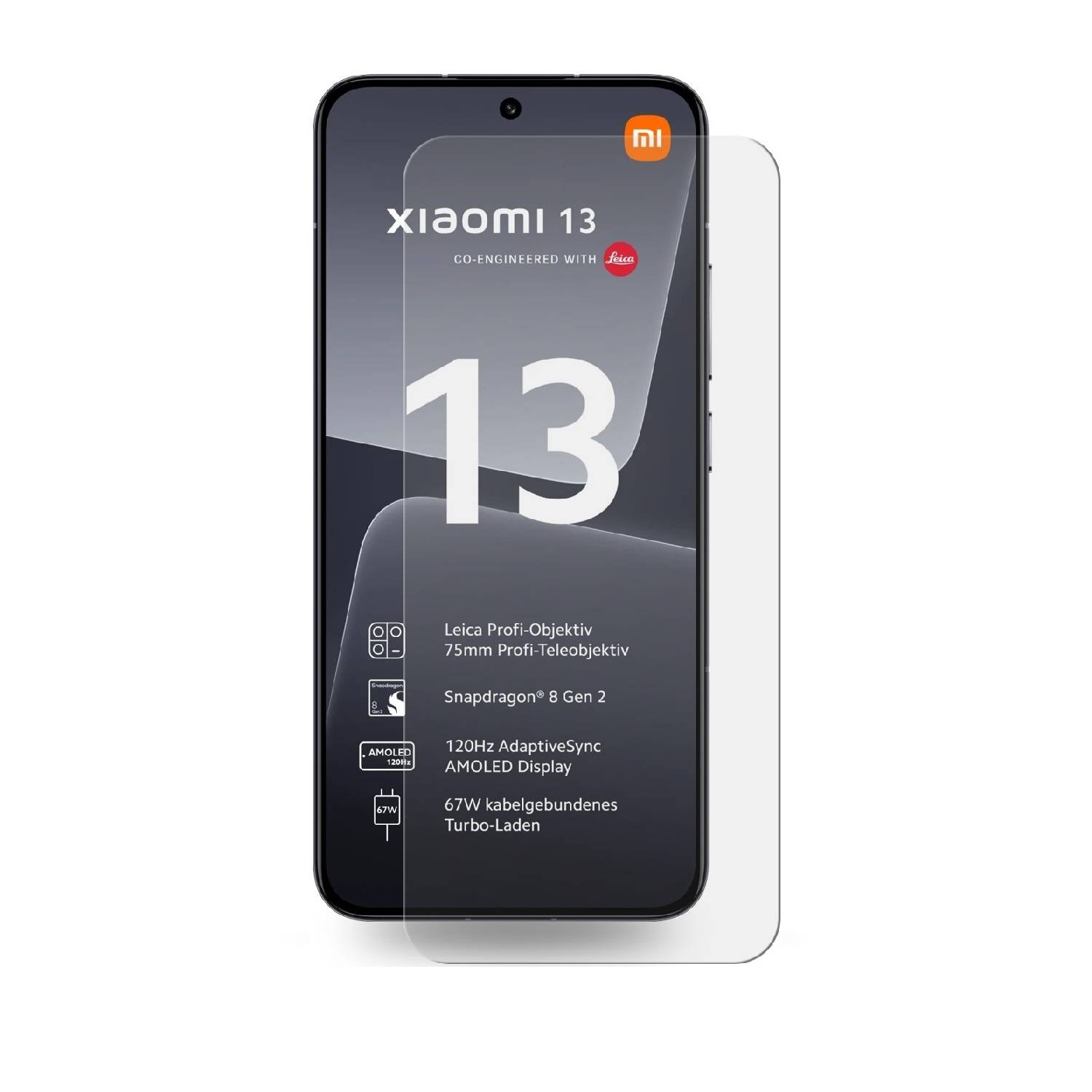 1x 9H Panzerglas für Xiaomi 13 Displayschutz Schutzglas Panzerfolie Schutzfolie Hartglas Displayglas Tempered Glasfolie Sicherheitsglas Echtglas