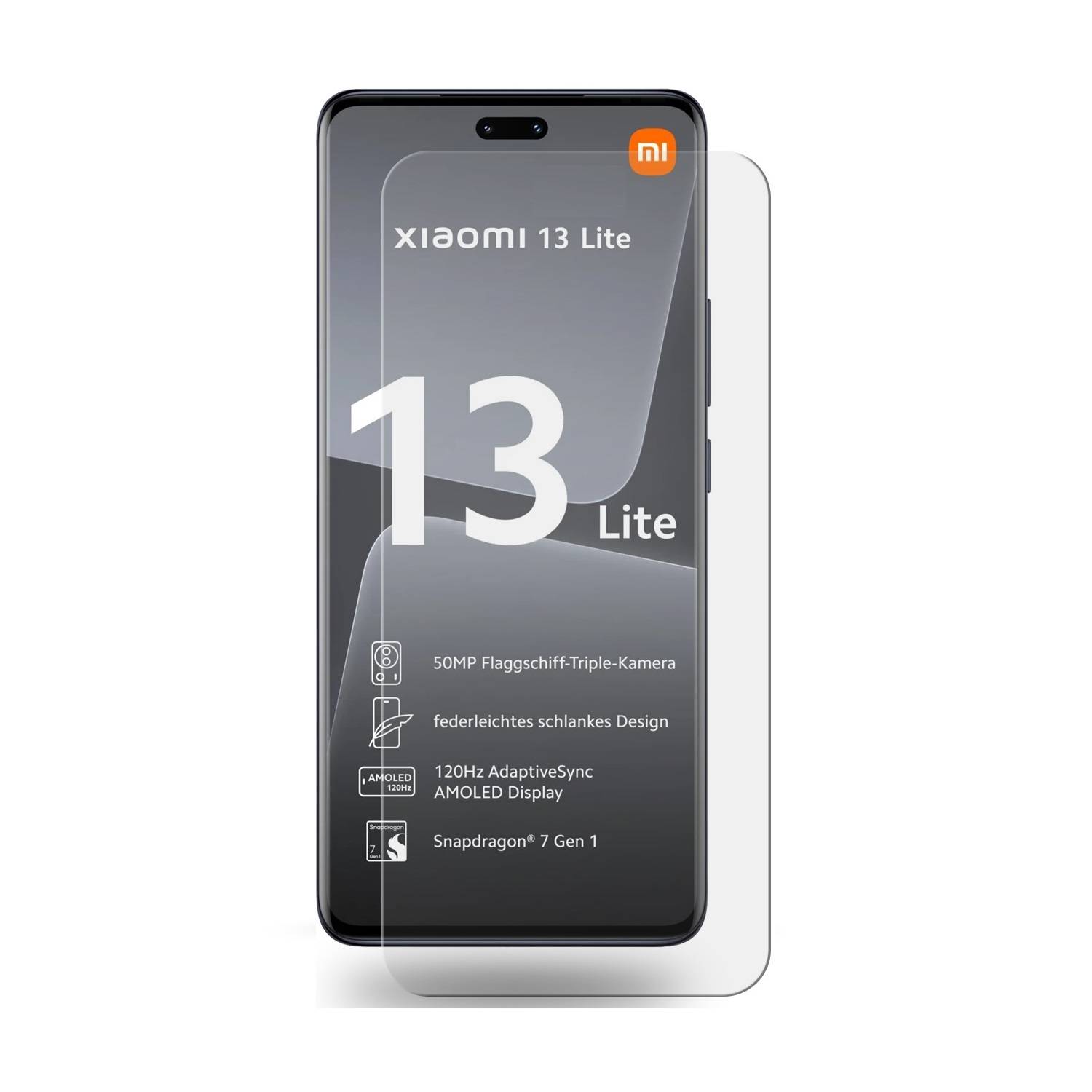 Kopie von 2x UV Liquid 9H Panzerglas für Xiaomi 13 Lite FULL CURVED Schutzglas Displayschutz Panzerfolie Displayglas Echtes Tempered Hartglas