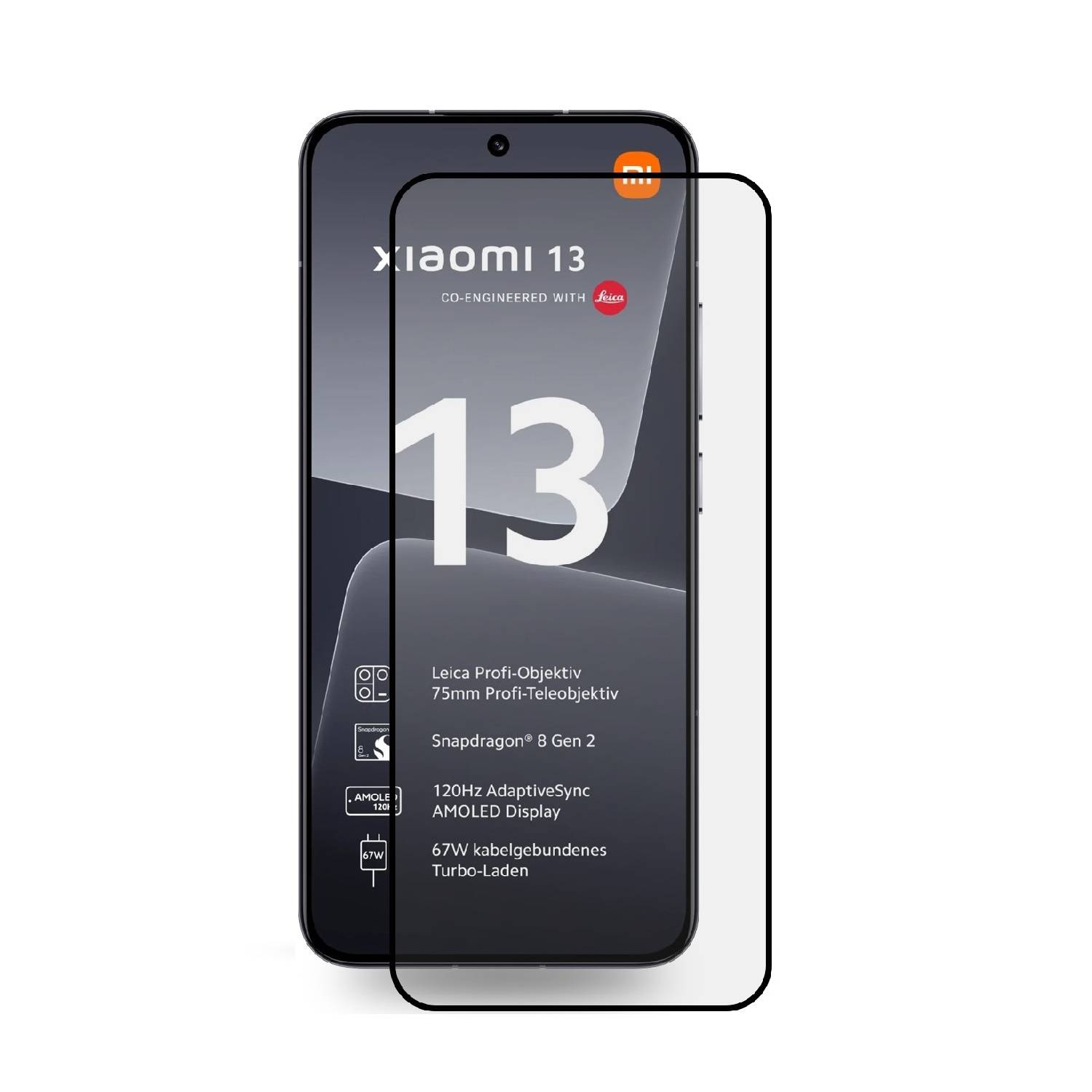 4x 9H Panzerglas für Xiaomi 13 FULL COVER Displayschutz Schutzglas Hartglas Schutzfolie Panzerfolie KLAR Tempered echtes Displayglas Glasfolie