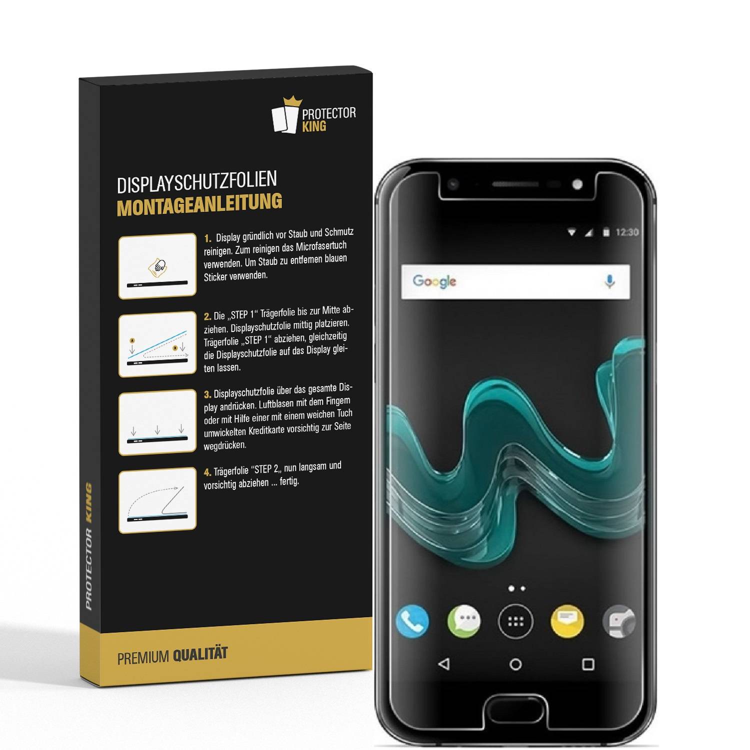 2x Displayschutzfolie für OnePlus 5 Displayfolie Schutzfolie Folie HD ULTRA KLAR