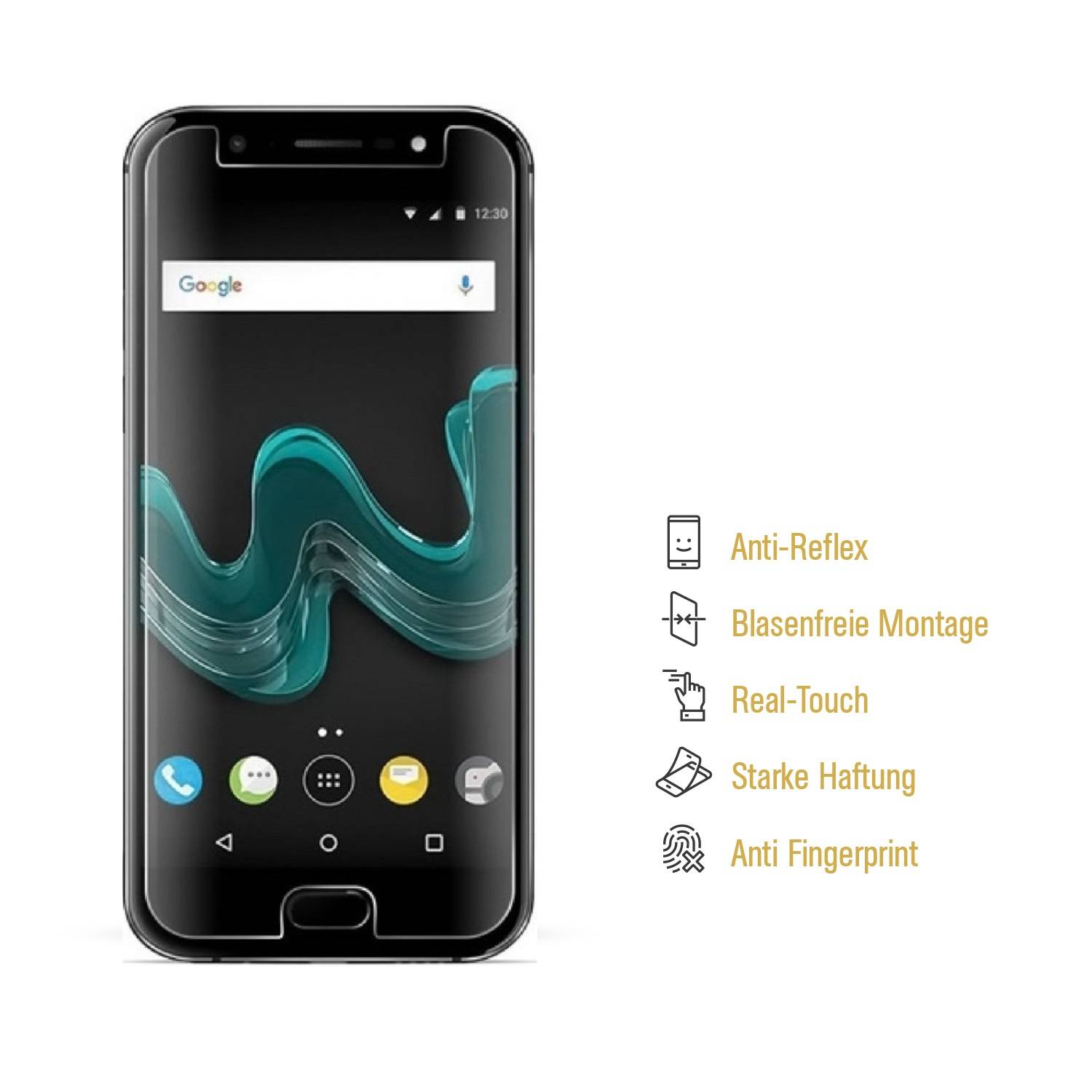 3x Displayschutzfolie für OnePlus 5 ANTI-REFLEX Schutzfolie Displayfolie MATT