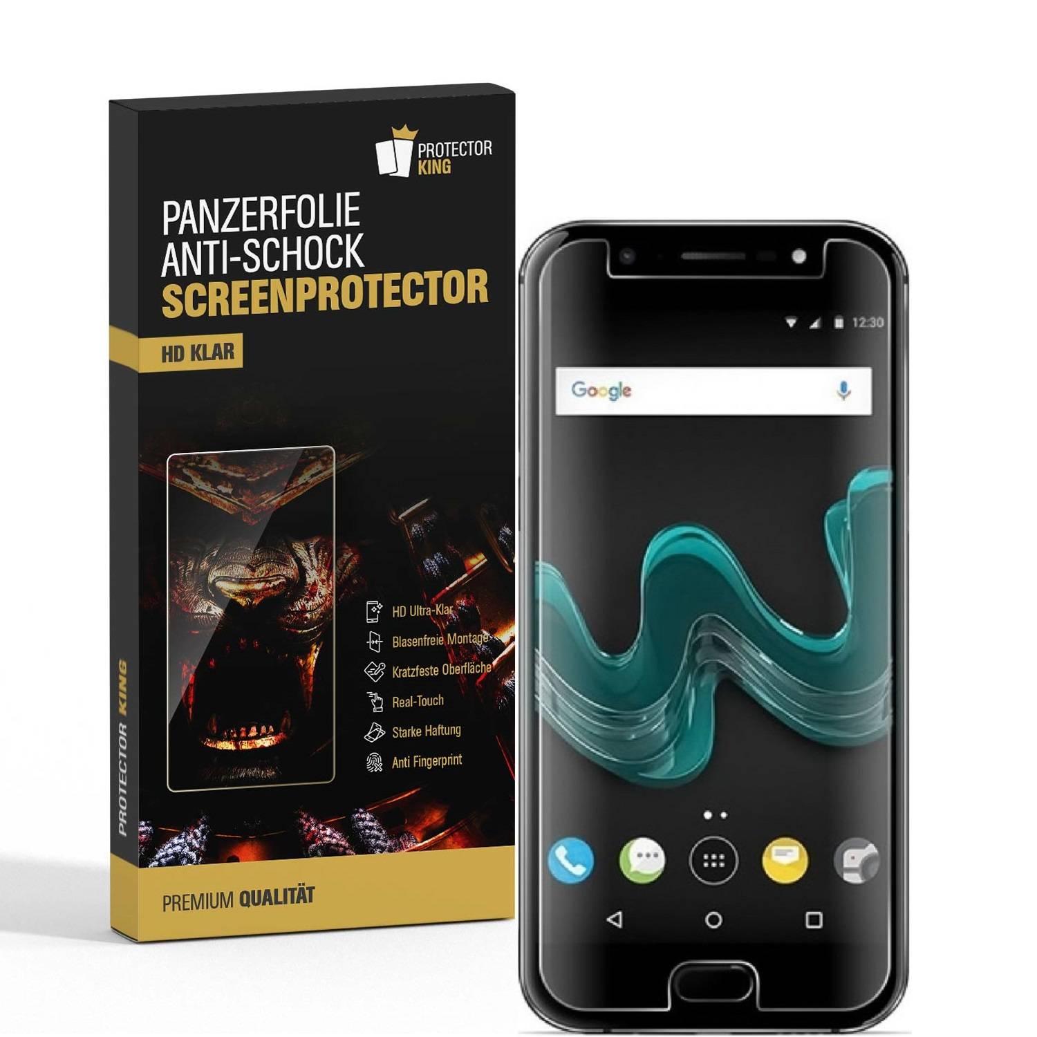 6x Panzerfolie für OnePlus 5 ANTI-SCHOCK Displayschutzfolie Displayfolie HD KLAR