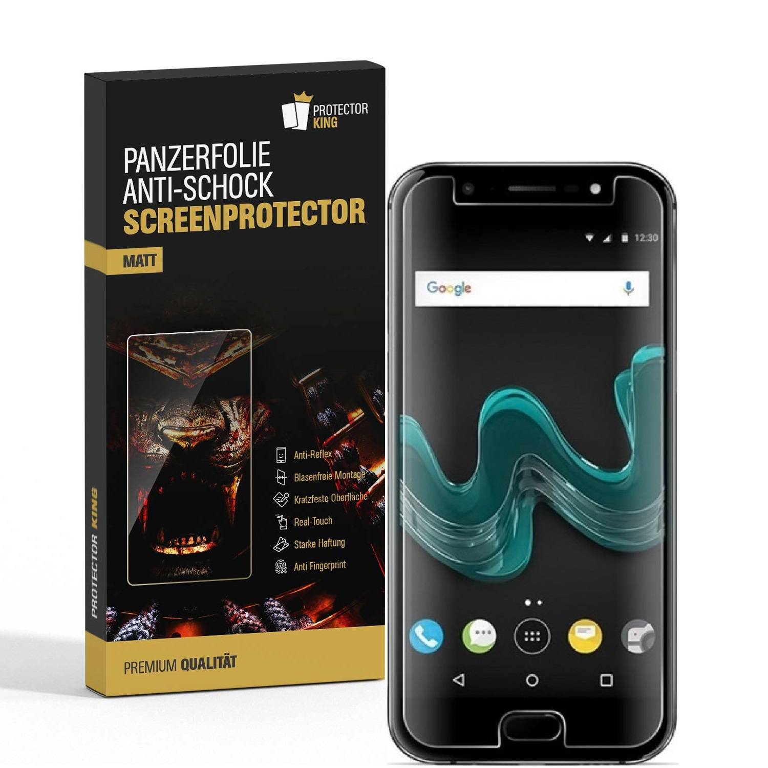 4x Panzerfolie für OnePlus 5 ANTI-SCHOCK Displayschutzfolie Displayfolie MATT