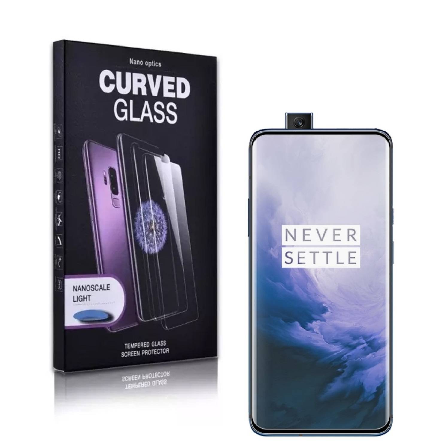 6x UV-Liquid 9H Panzerglas für OnePlus 7 Pro 3D KLAR echtes Tempered Panzerhartglas Schutzglas Displayschutz Panzerfolie Schutzfolie Screen Protecto
