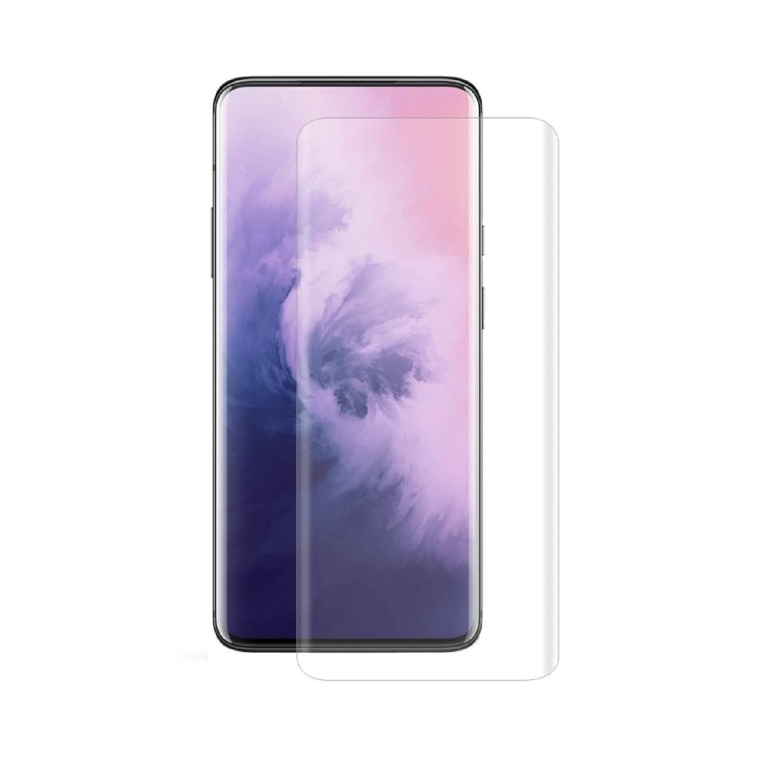 4x 9H Hartglas für OnePlus 7 Pro FULL CURVED Schutzglas Displayschutz Schutzfolie 3D Klar Panzerglas Displayglas Tempered Glasfolie Sicherheitsglas