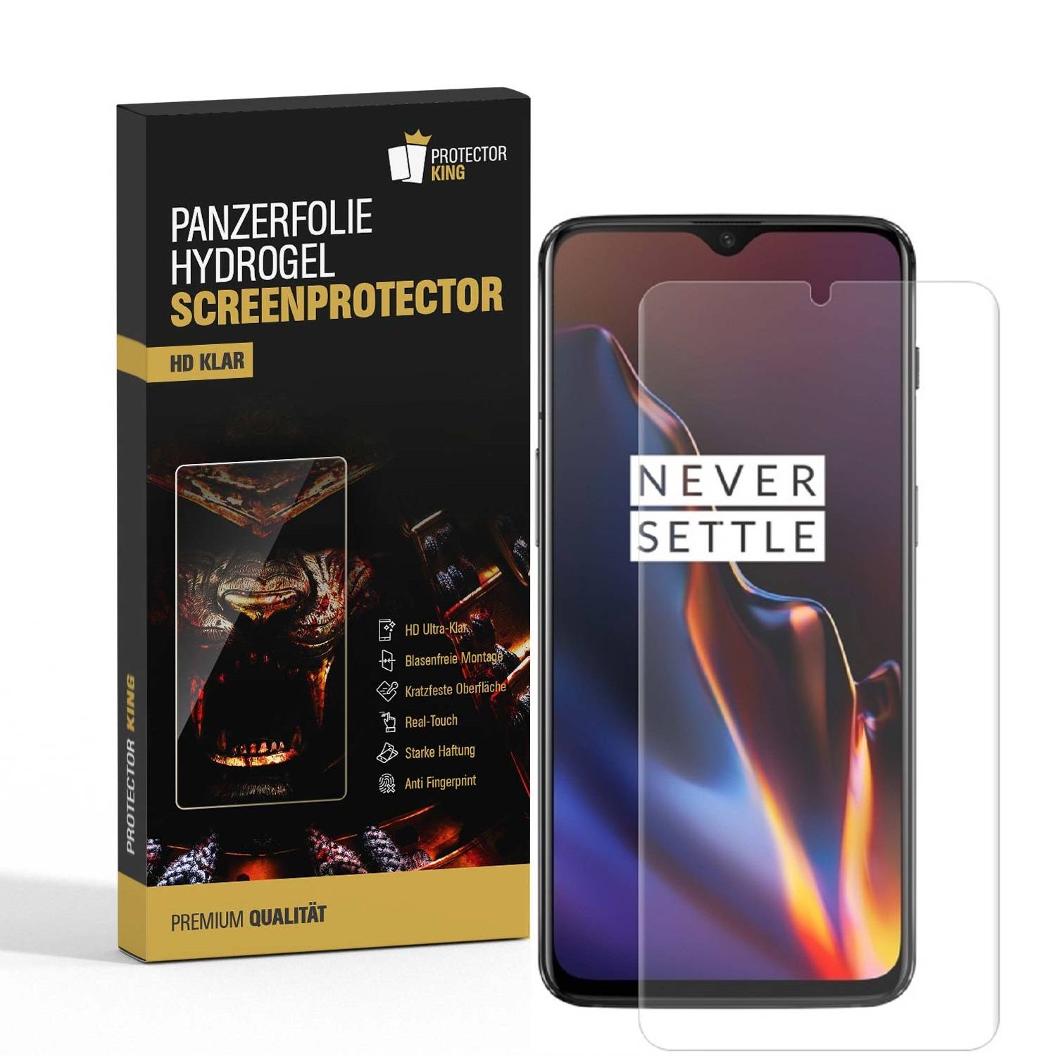 1x Hydrogel-Glass für OnePlus 7 Selbstheilend für Micro Kratzer 3D KLAR Panzerfolie Displayschutz Schutzfolie Screen-Protector