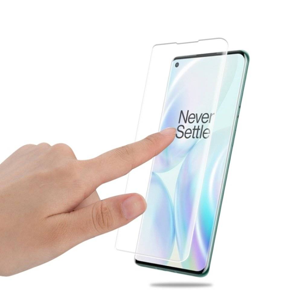 4x UV-Liquid 9H Panzerglas für OnePlus 8 Pro 3D KLAR echtes Tempered Panzerhartglas Schutzglas Displayschutz Panzerfolie Schutzfolie Screen