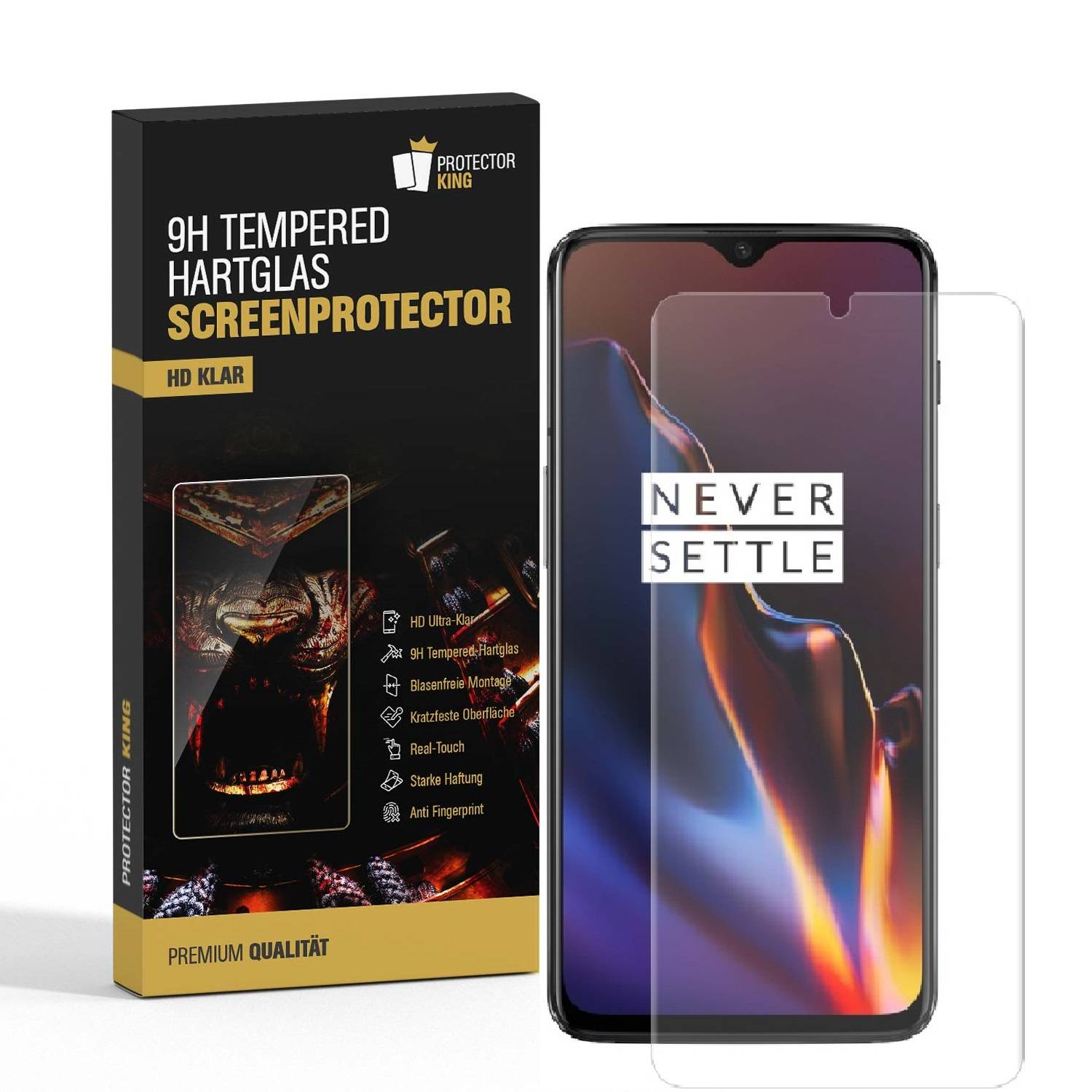 3x 9H Hartglas für OnePlus 7T Panzerfolie Displayschutz Glaspanzer Schutzglas KLAR Panzerglas Schutzfolie