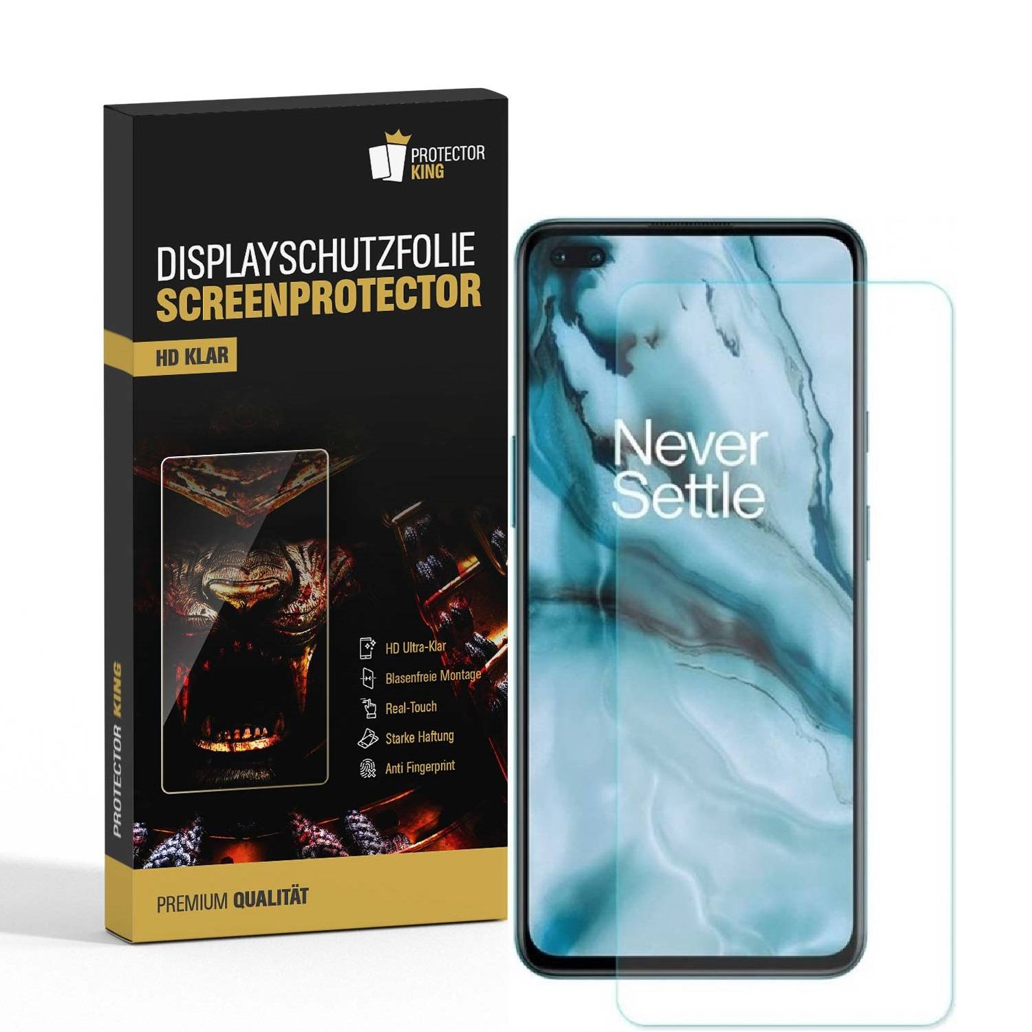 6x Displayschutzfolie für OnePlus Nord Displayfolie HD KLAR