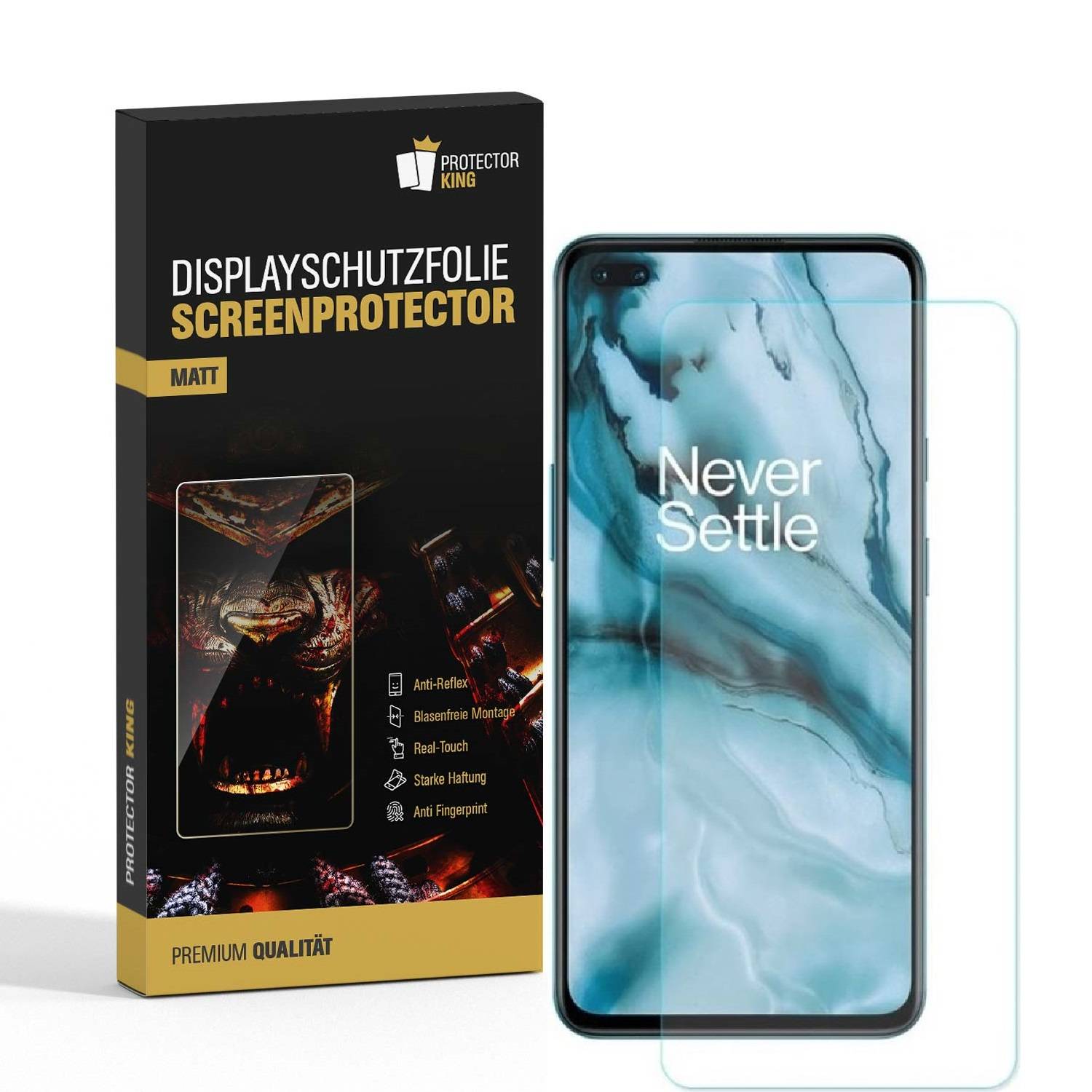 4x Displayschutzfolie für OnePlus Nord ANTI-REFLEX Displayfolie MATT
