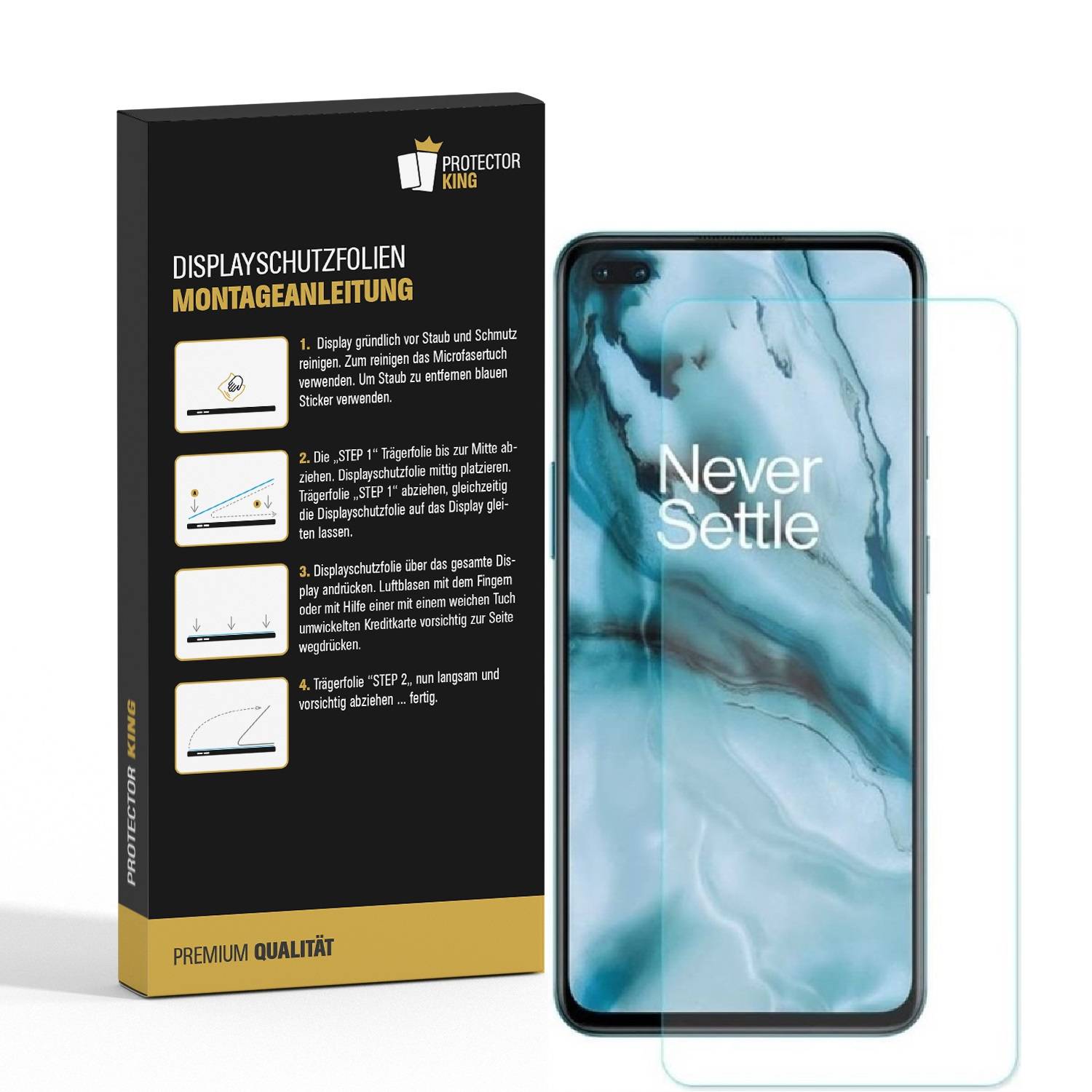 4x Displayschutzfolie für OnePlus Nord ANTI-REFLEX Displayfolie MATT