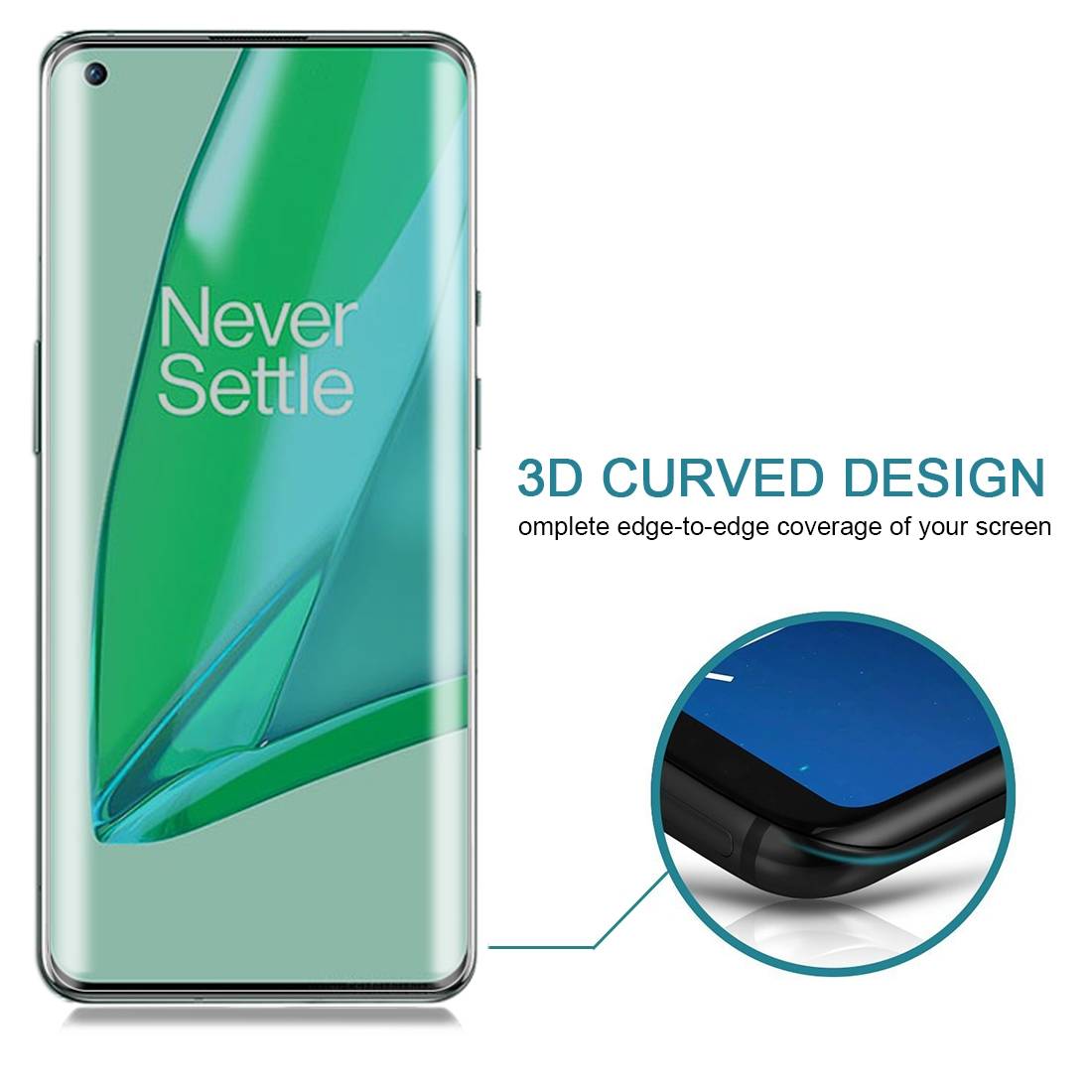 2x 9H Panzerglas für OnePlus 9 FULL CURVED PRIVACY ANTY-SPY Displayschutz Panzerfolie Schutzfolie Hartglas Schutzglas Displayglas Tempered Glasfolie