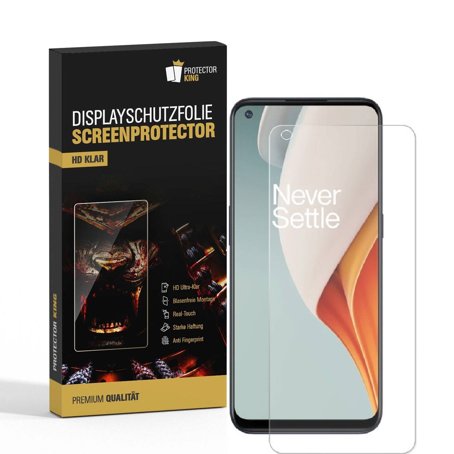 2x Displayschutzfolie für OnePlus Nord N100 Displayfolie HD KLAR