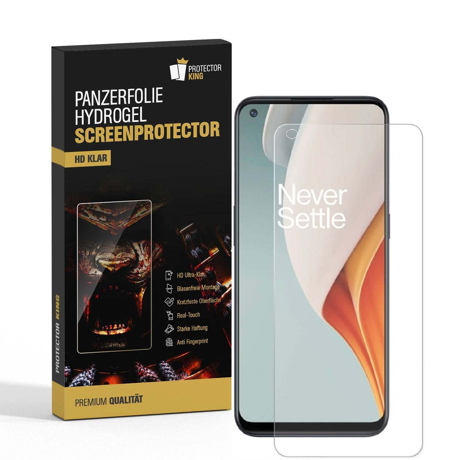 1x Hydrogel-Glass für OnePlus Nord N100 Selbstheilend für Micro Kratzer 3D KLAR Panzerfolie Displayschutz Schutzfolie Screen-Protector