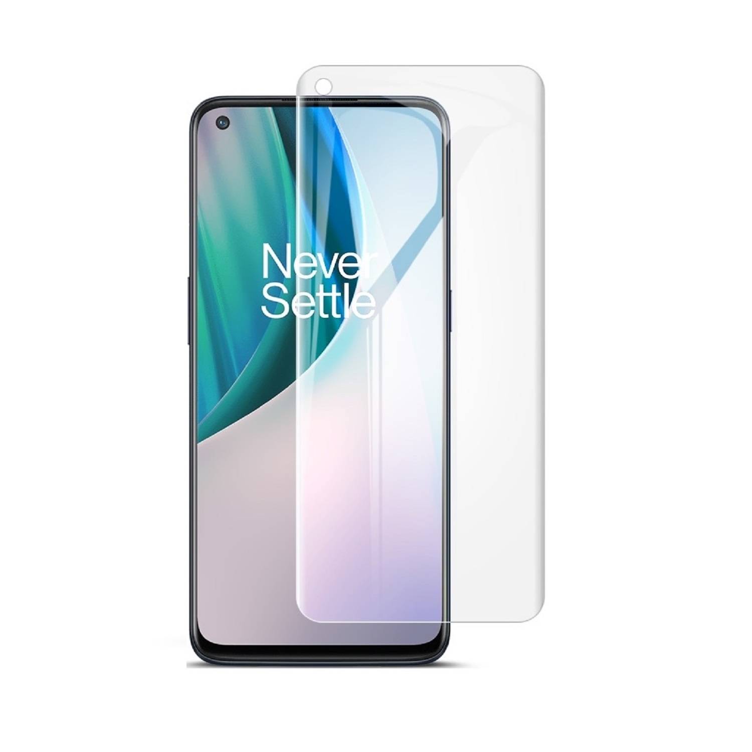 1x Hydrogel-Glass für OnePlus Nord N10 Selbstheilend für Micro Kratzer 3D KLAR Panzerfolie Displayschutz Schutzfolie Screen-Protector