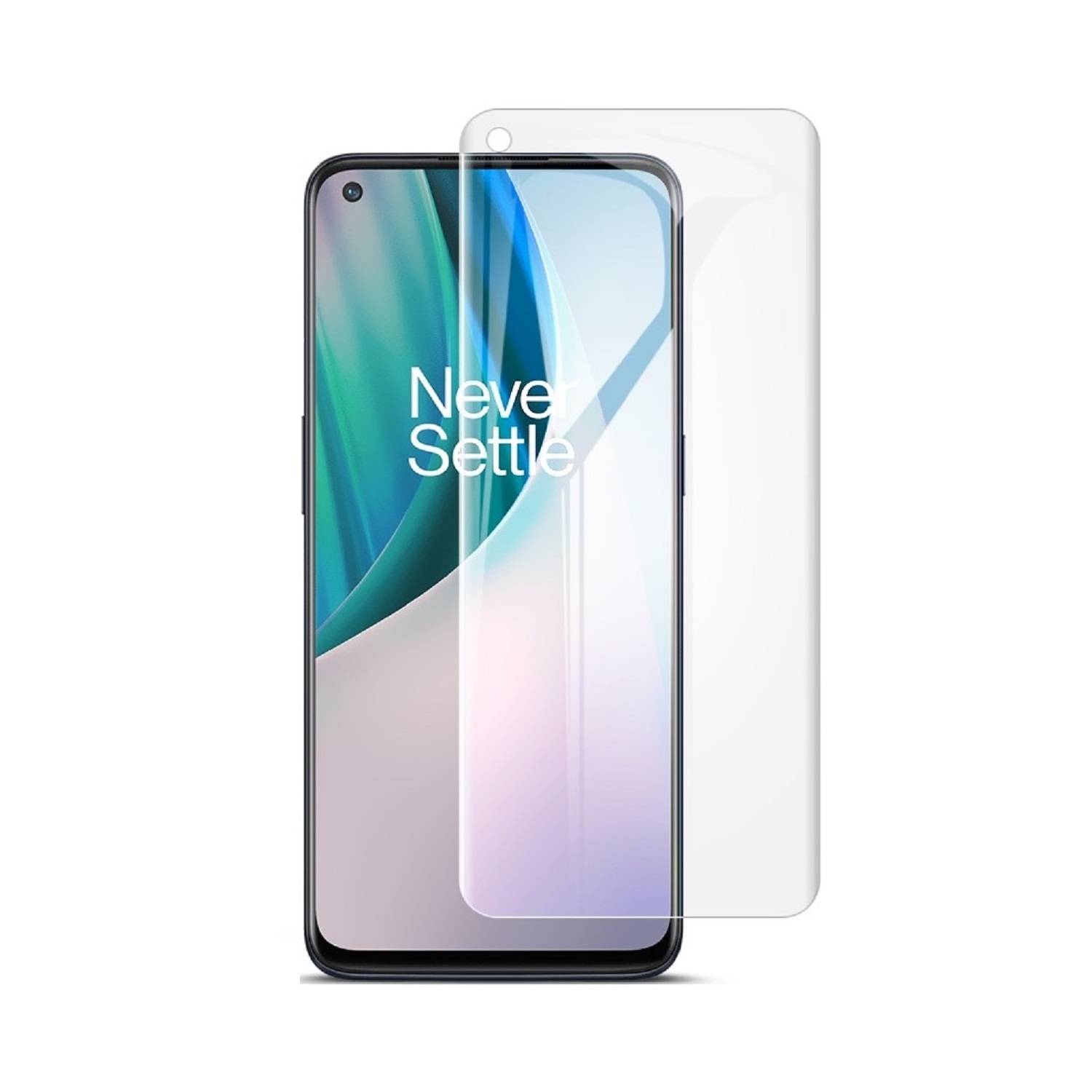 2x Panzerfolie für OnePlus N10 FULL COVER PET Displayschutz Schutzfolie HD KLAR